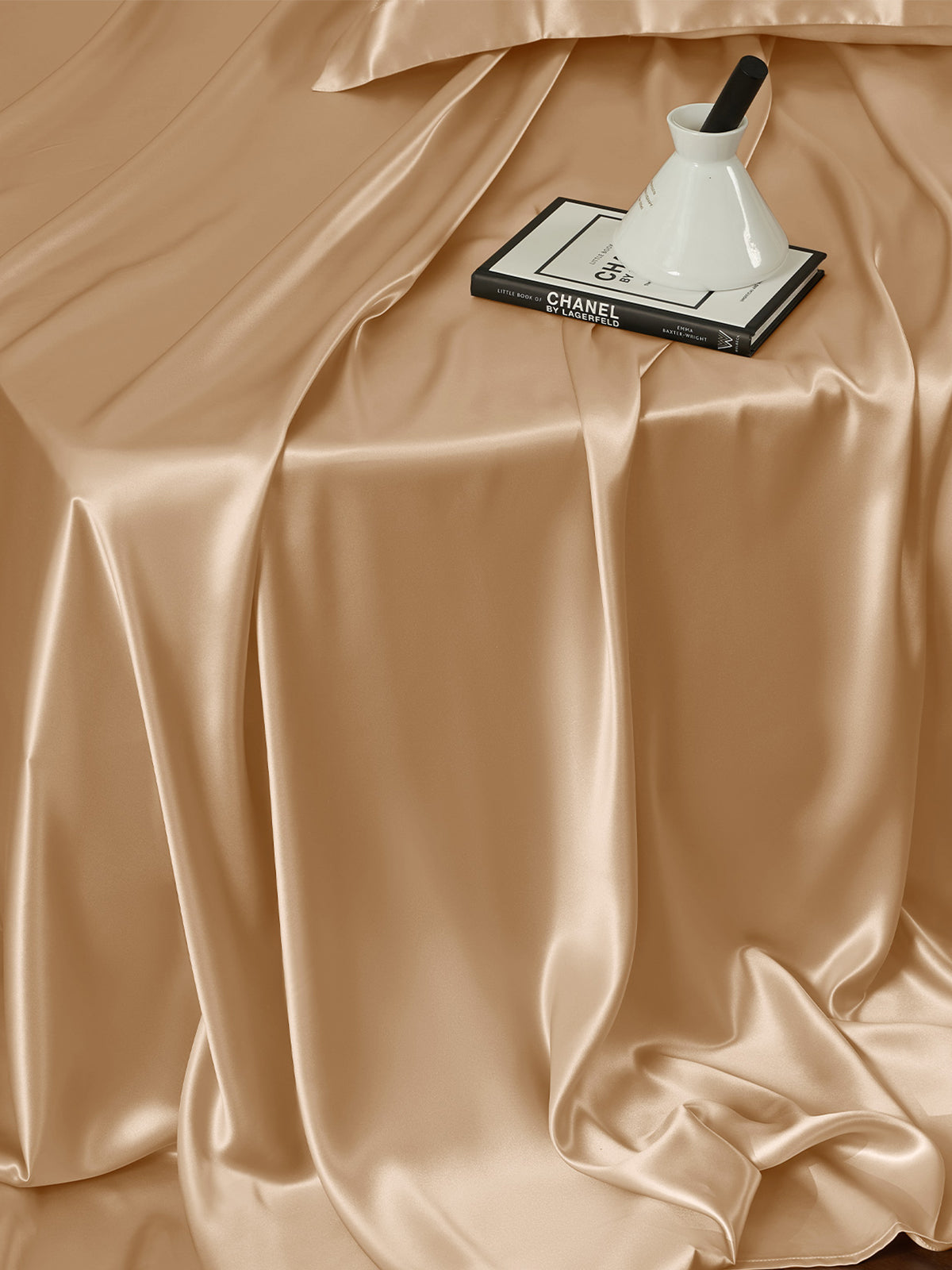 Ensemble de draps en soie 4 pièces avec taies d'oreiller - 25 momme