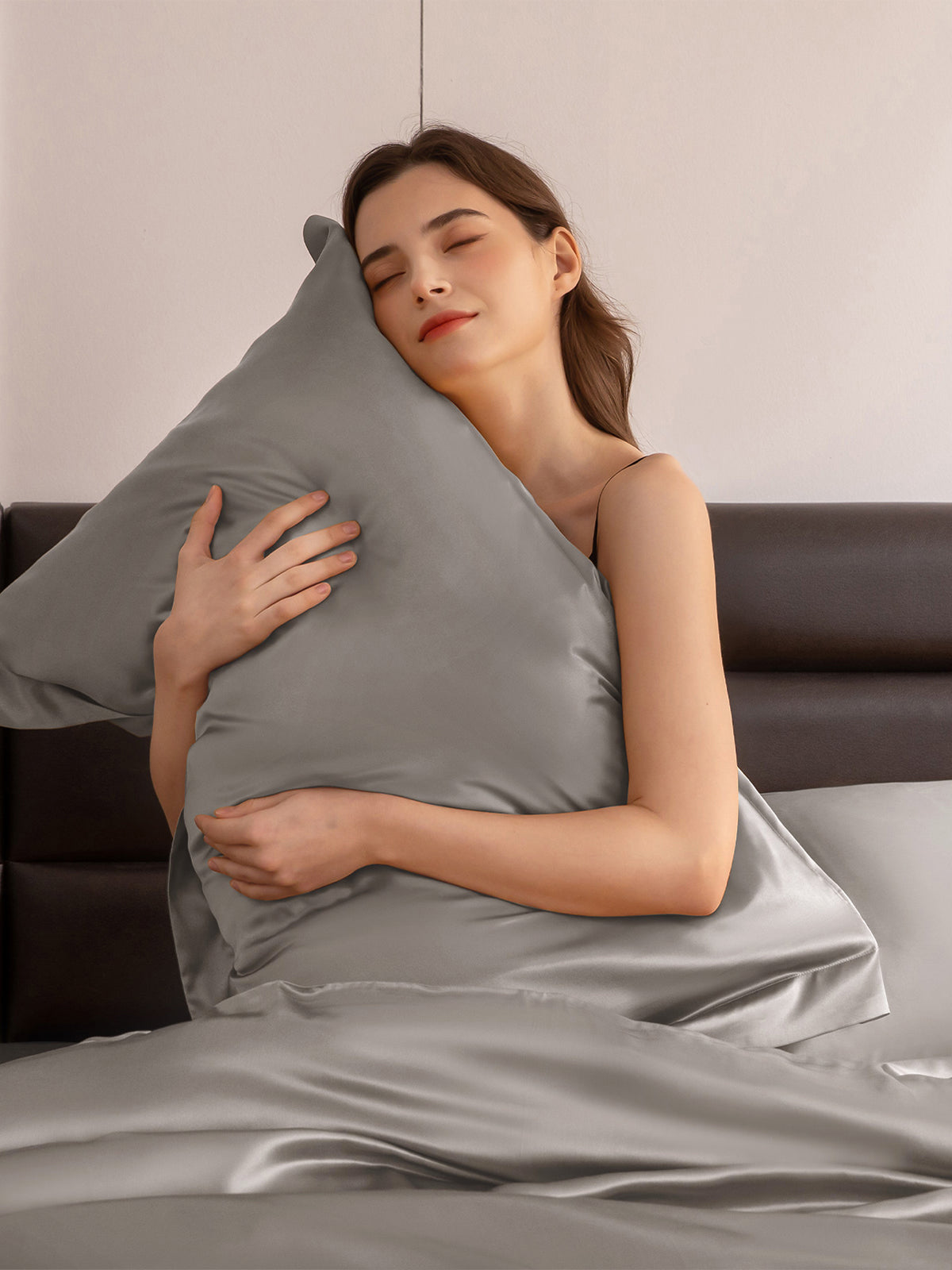 Ensemble de housse de couette en soie supérieur 4 pièces - 22 momme