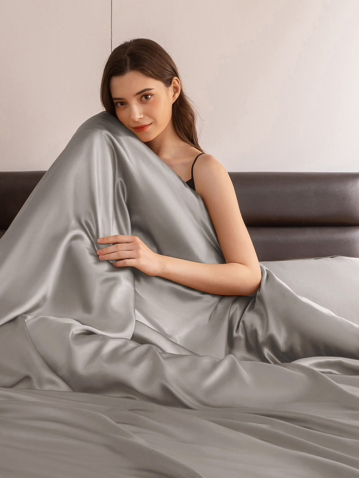 Ensemble de housse de couette en soie supérieur 4 pièces - 22 momme