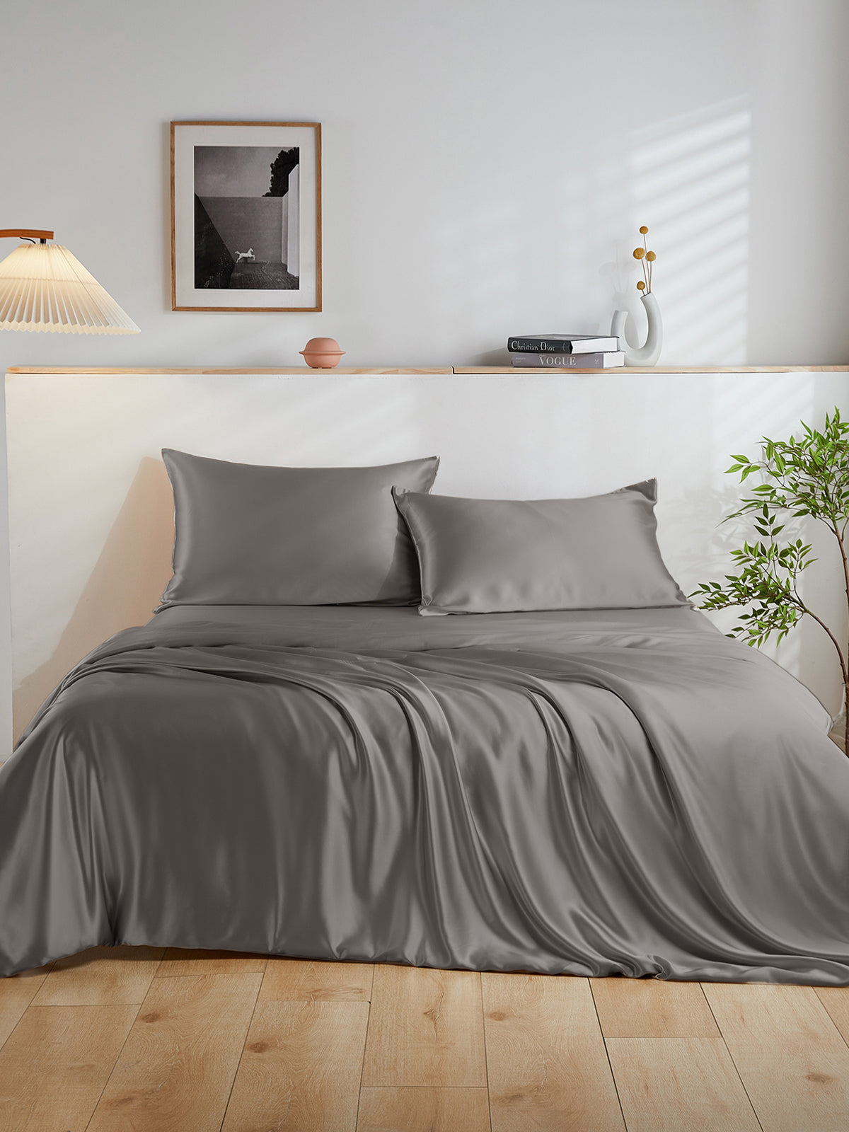Ensemble de housse de couette en soie 4 pièces - 19 momme