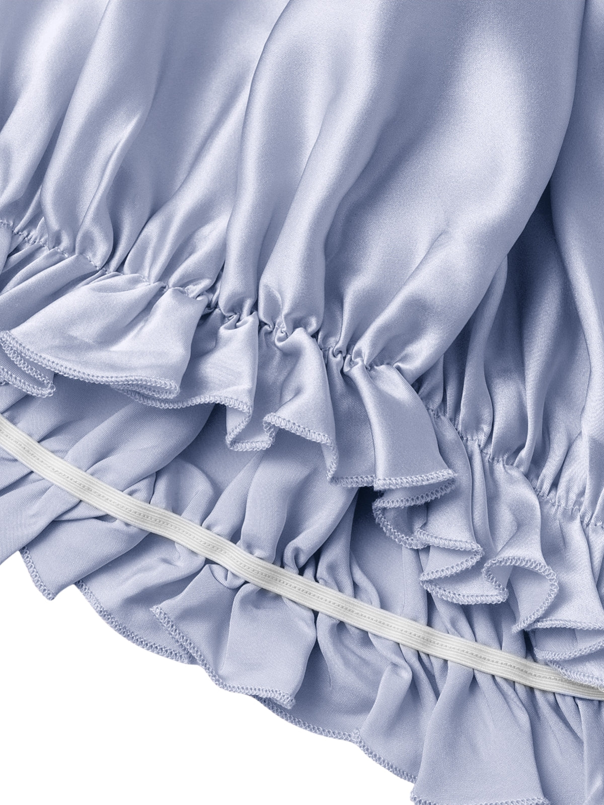 Bonnet de nuit ajustable en soie de mûrier avec bande élastique