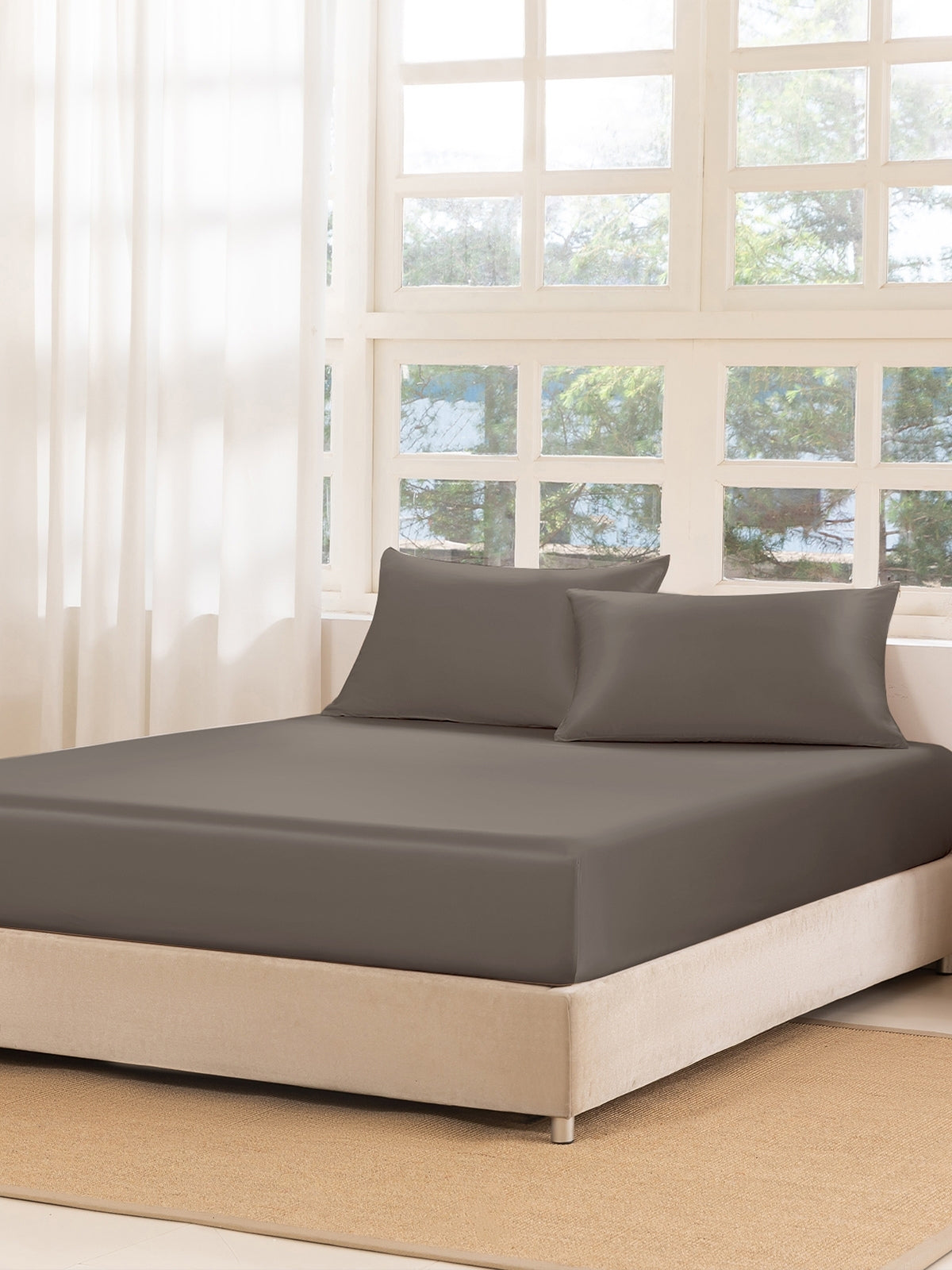 Ensemble de draps-housses 3 pièces en soie - 22 momme