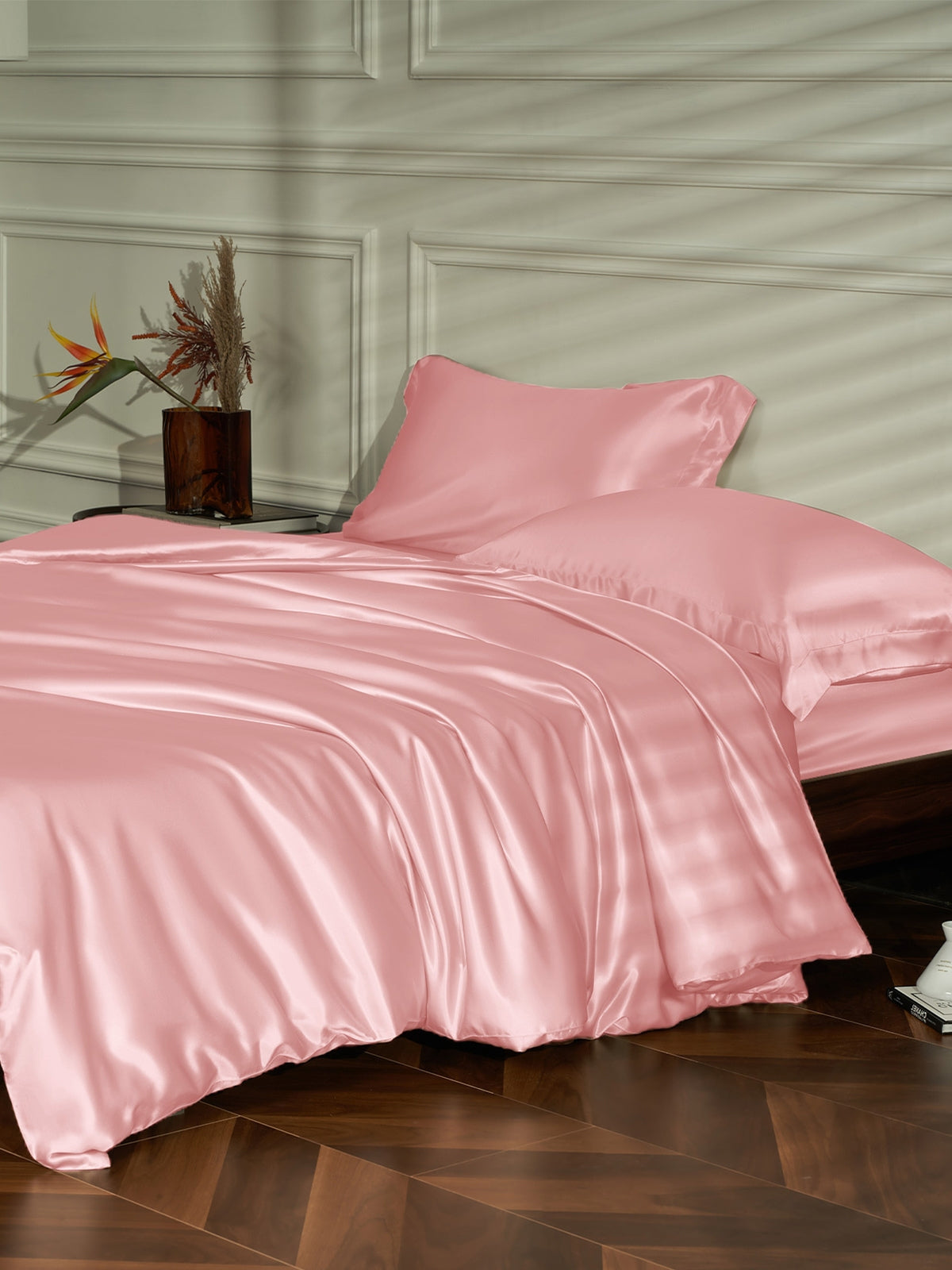 Ensemble de housse de couette en soie supérieur 4 pièces - 25 momme