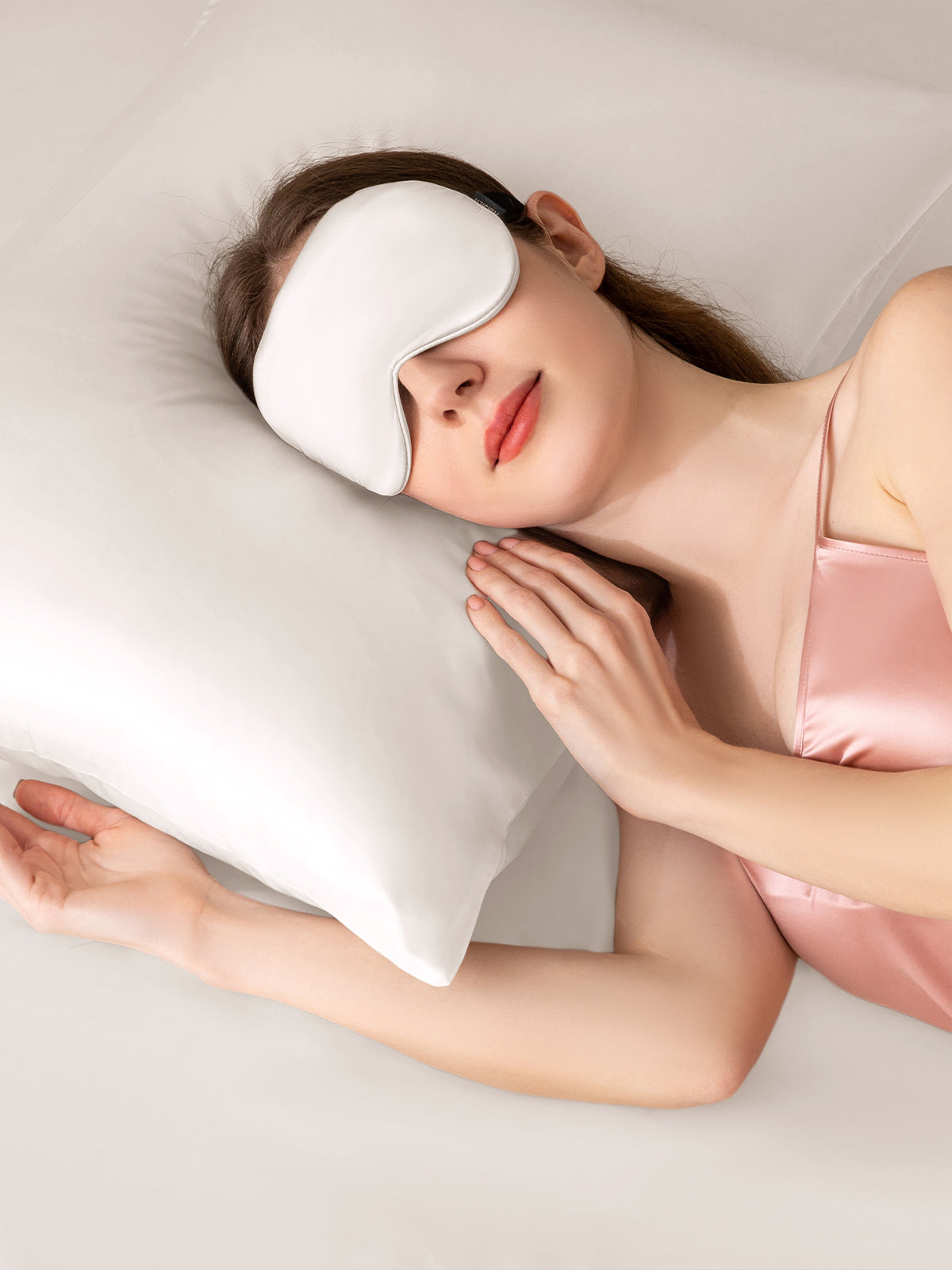 Ensemble de taie d'oreiller et masque de sommeil en soie - 19 momme