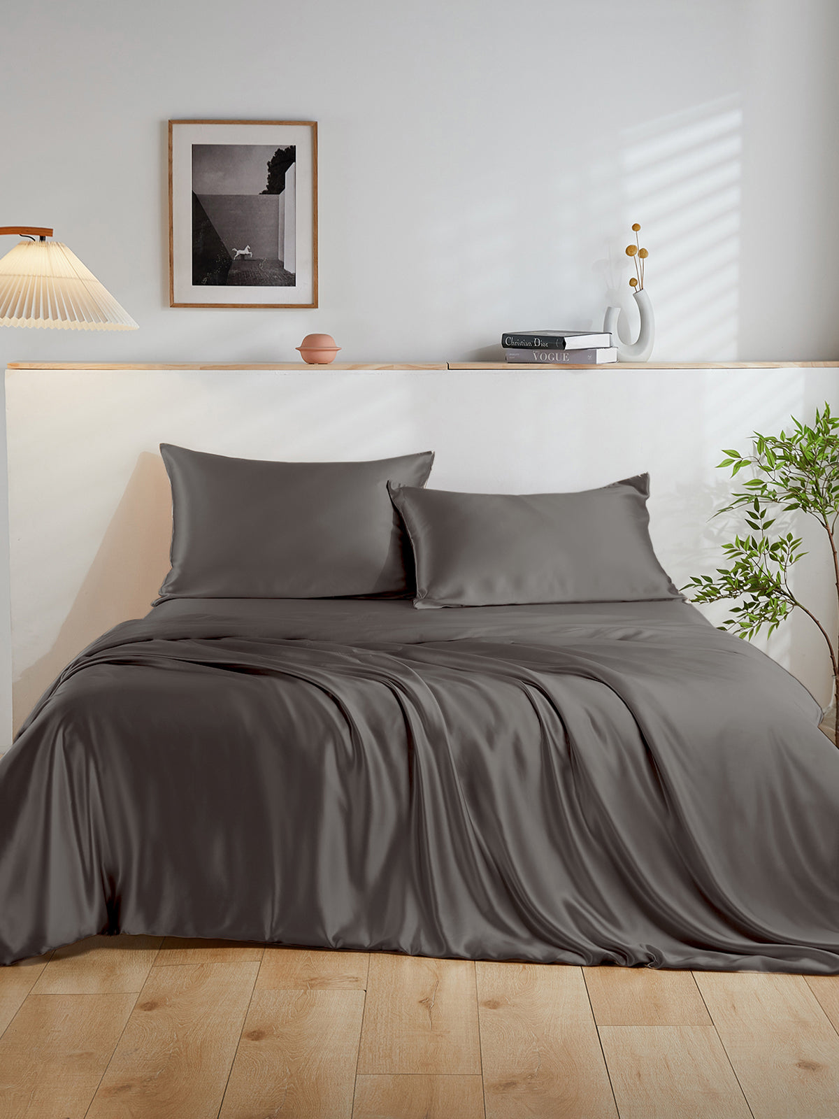 Ensemble de housse de couette en soie 4 pièces - 19 momme