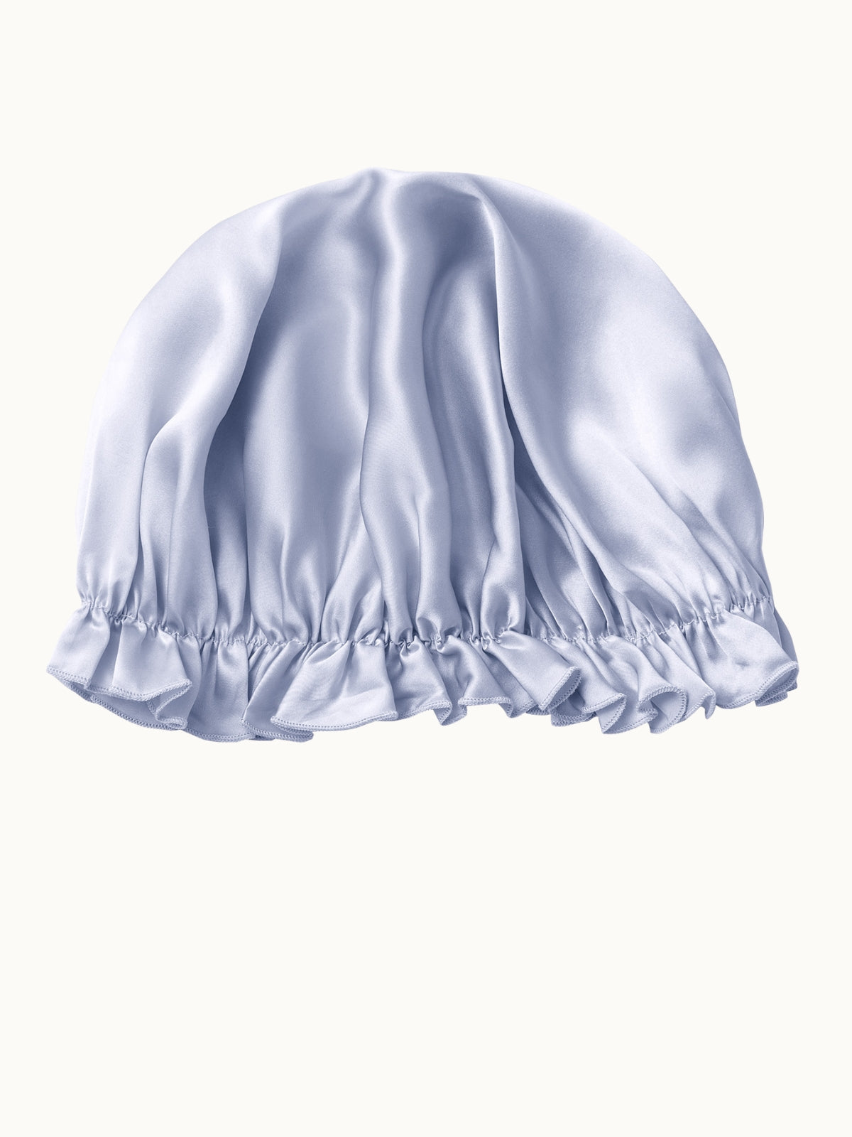 Bonnet de nuit ajustable en soie de mûrier avec bande élastique