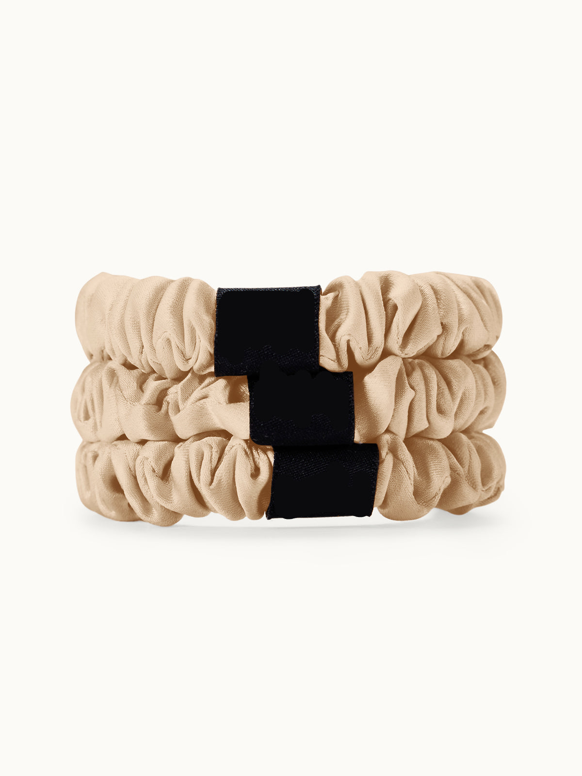 Lot de 3 chouchous en soie fins