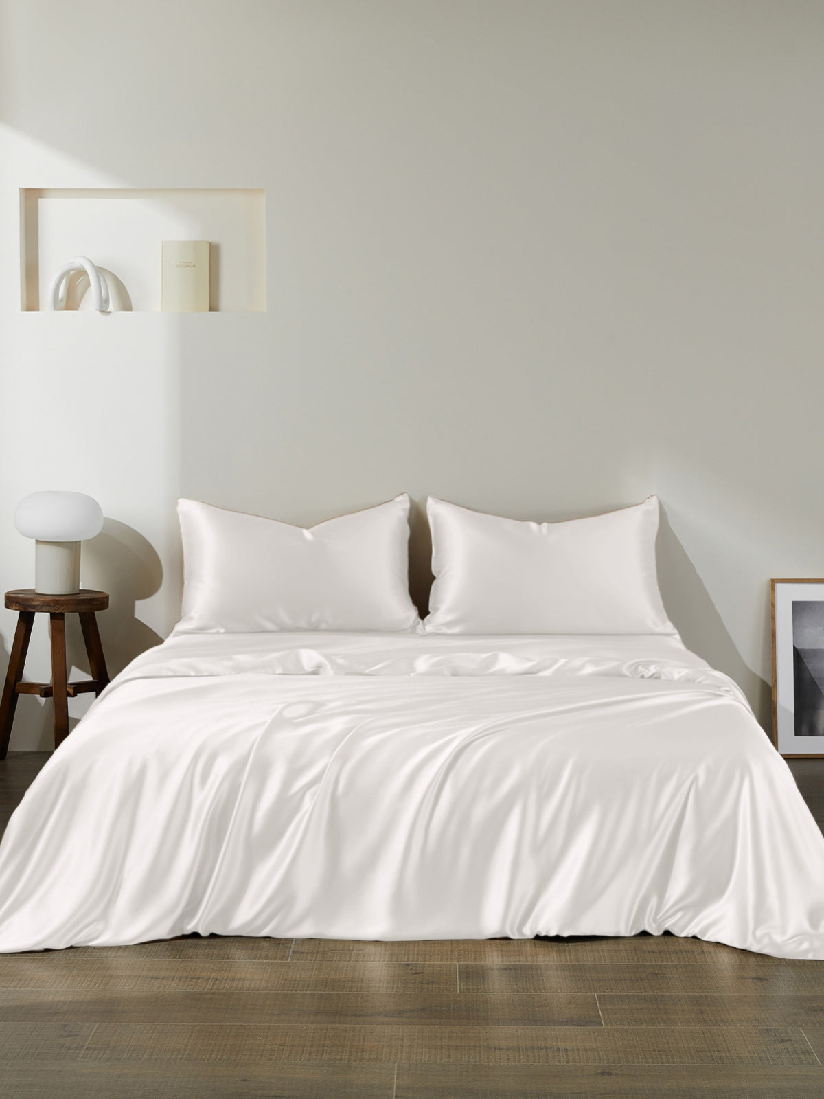 Ensemble de housse de couette 3 pièces en soie - 22 momme