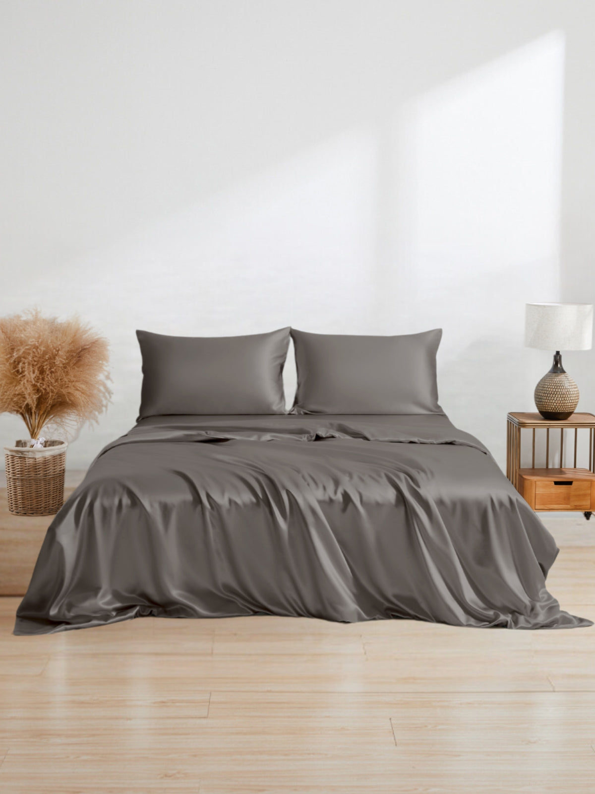 Ensemble de housse de couette 3 pièces en soie - 25 momme