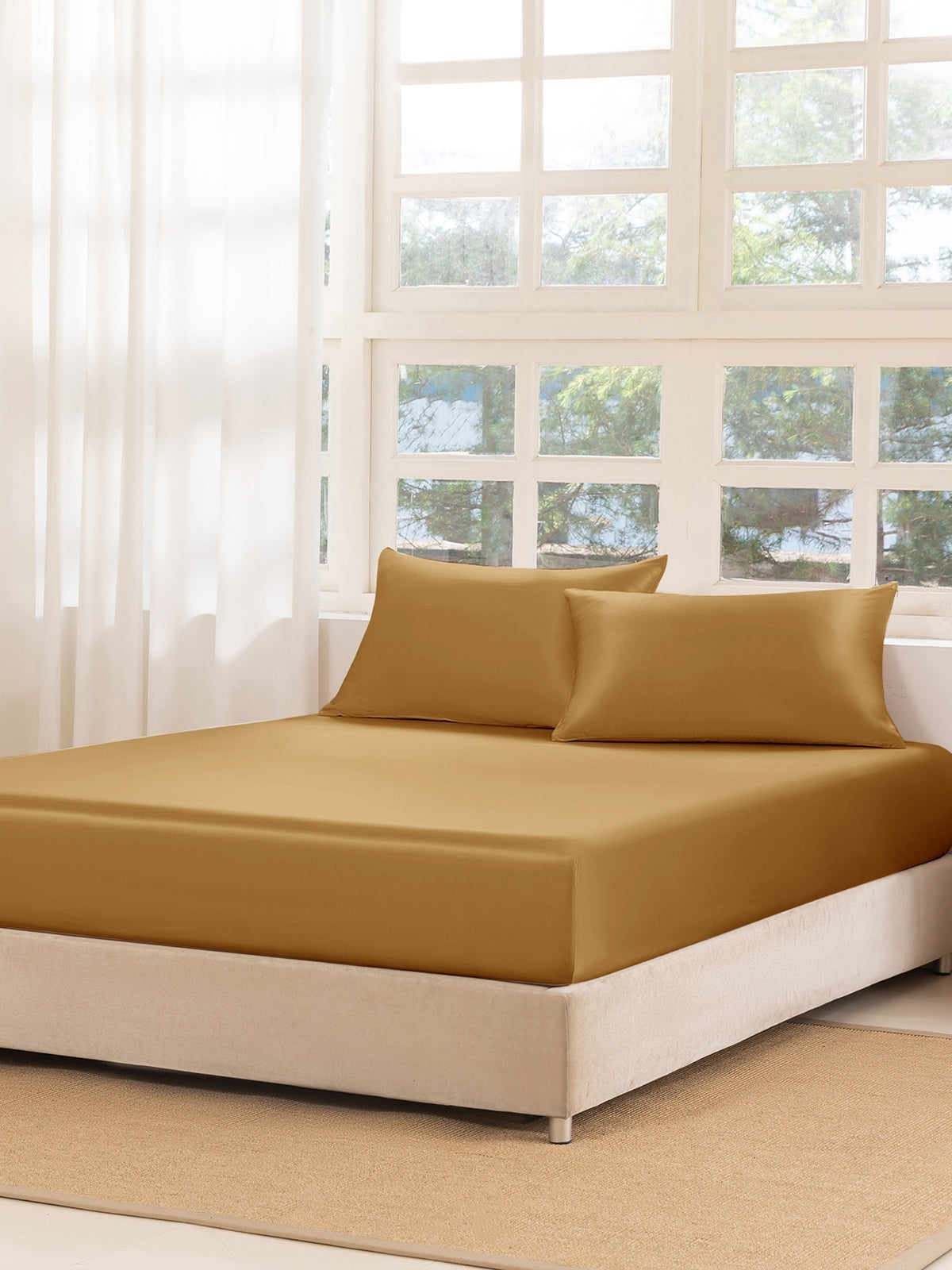 Ensemble de draps-housses 3 pièces en soie - 22 momme