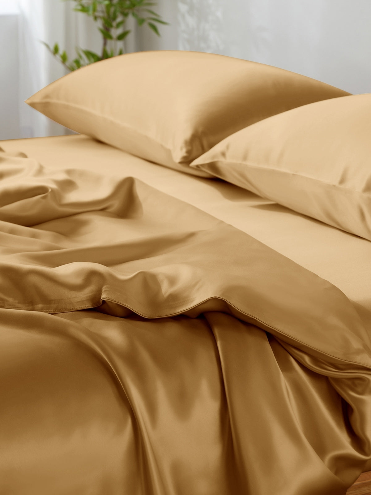 Ensemble de housse de couette en soie 4 pièces - 19 momme