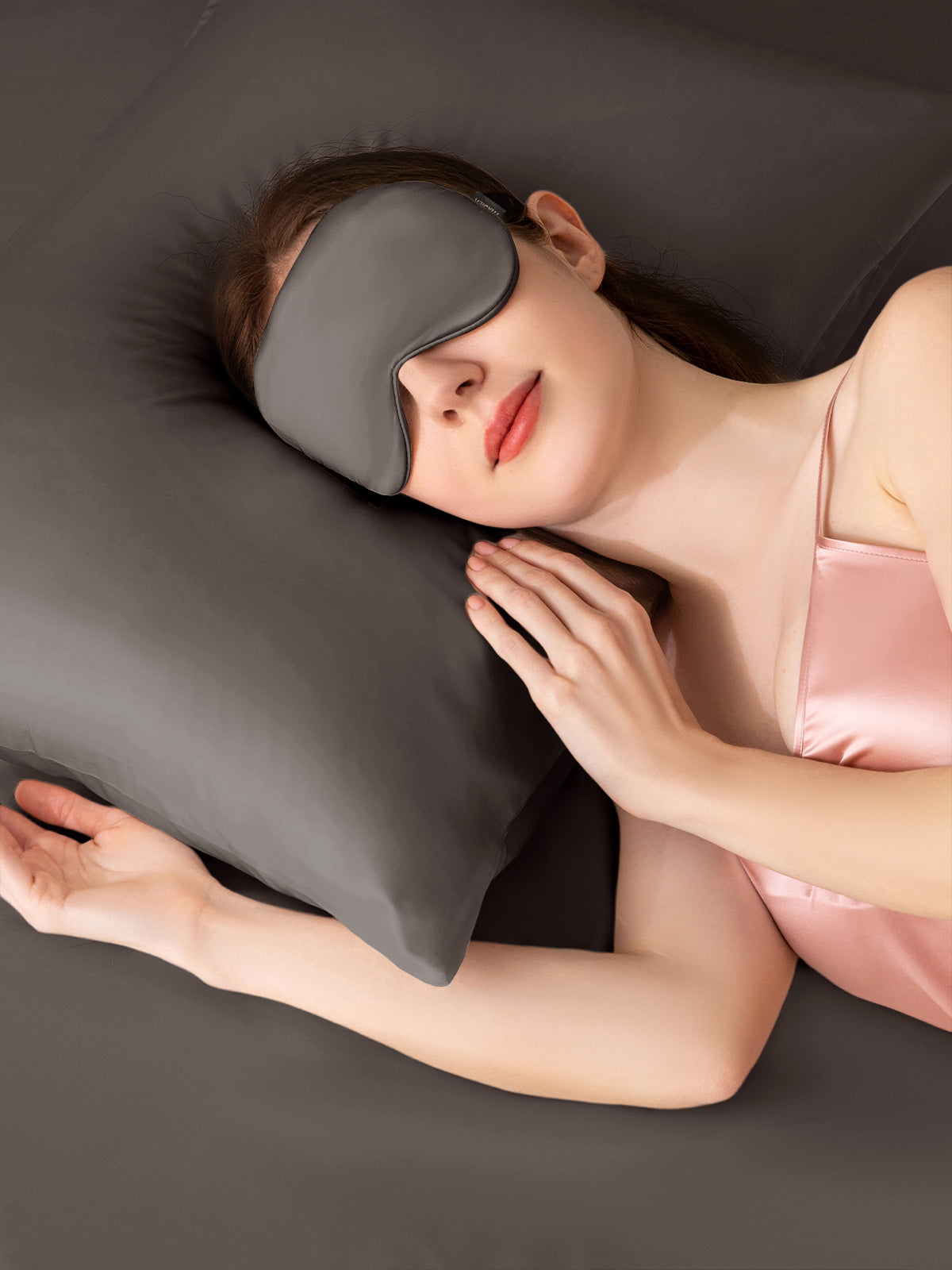 Ensemble de taie d'oreiller et masque de sommeil en soie - 19 momme