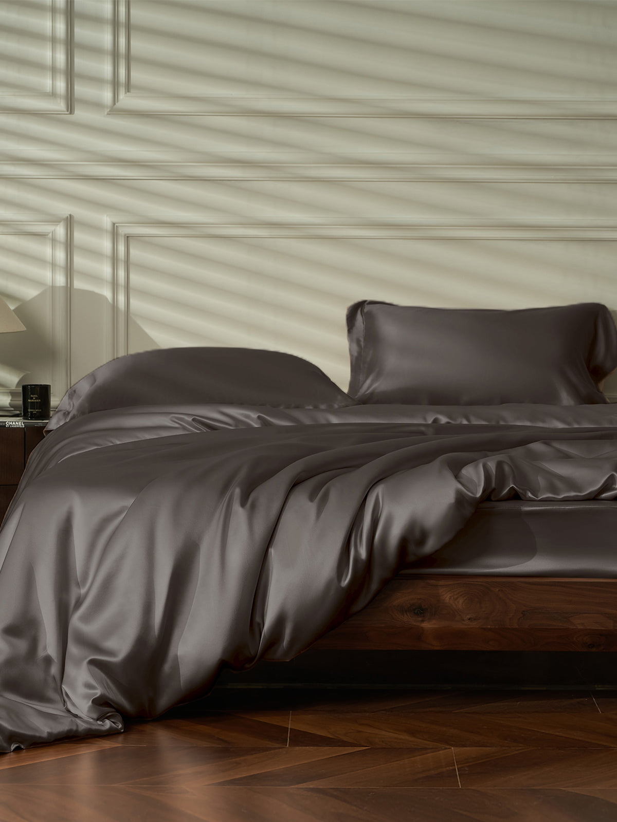 Ensemble de housse de couette en soie supérieur 4 pièces - 25 momme