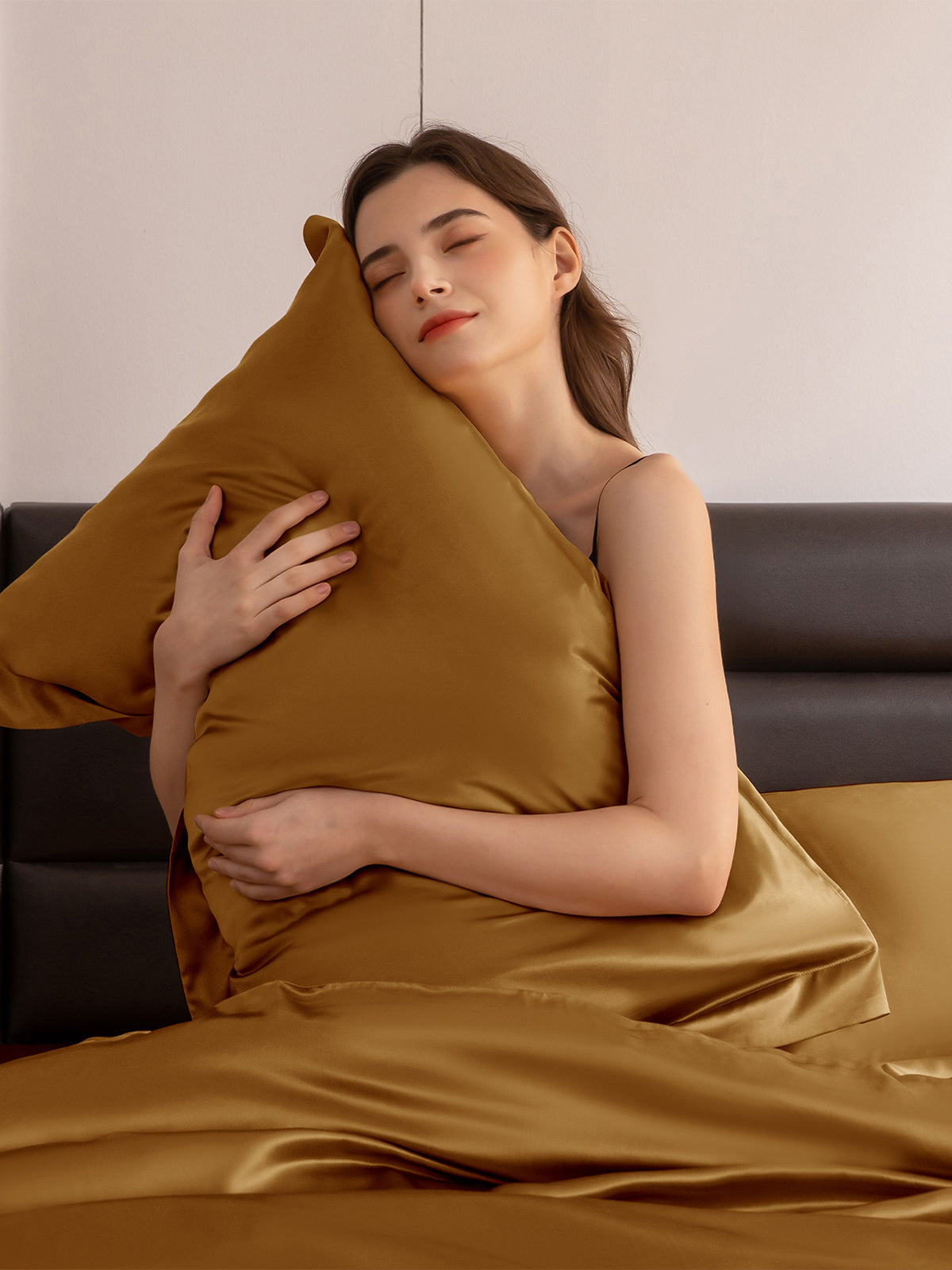 Ensemble de housse de couette en soie supérieur 4 pièces - 22 momme