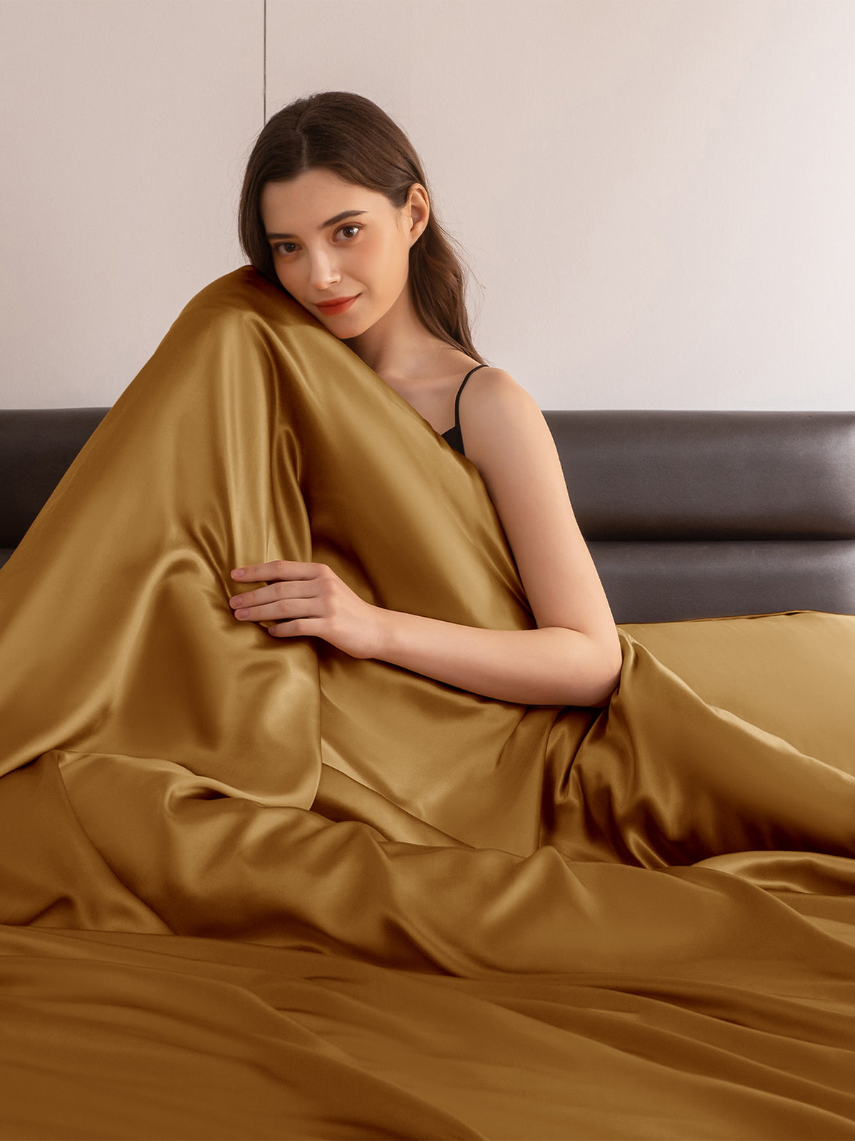 Ensemble de housse de couette en soie supérieur 4 pièces - 22 momme