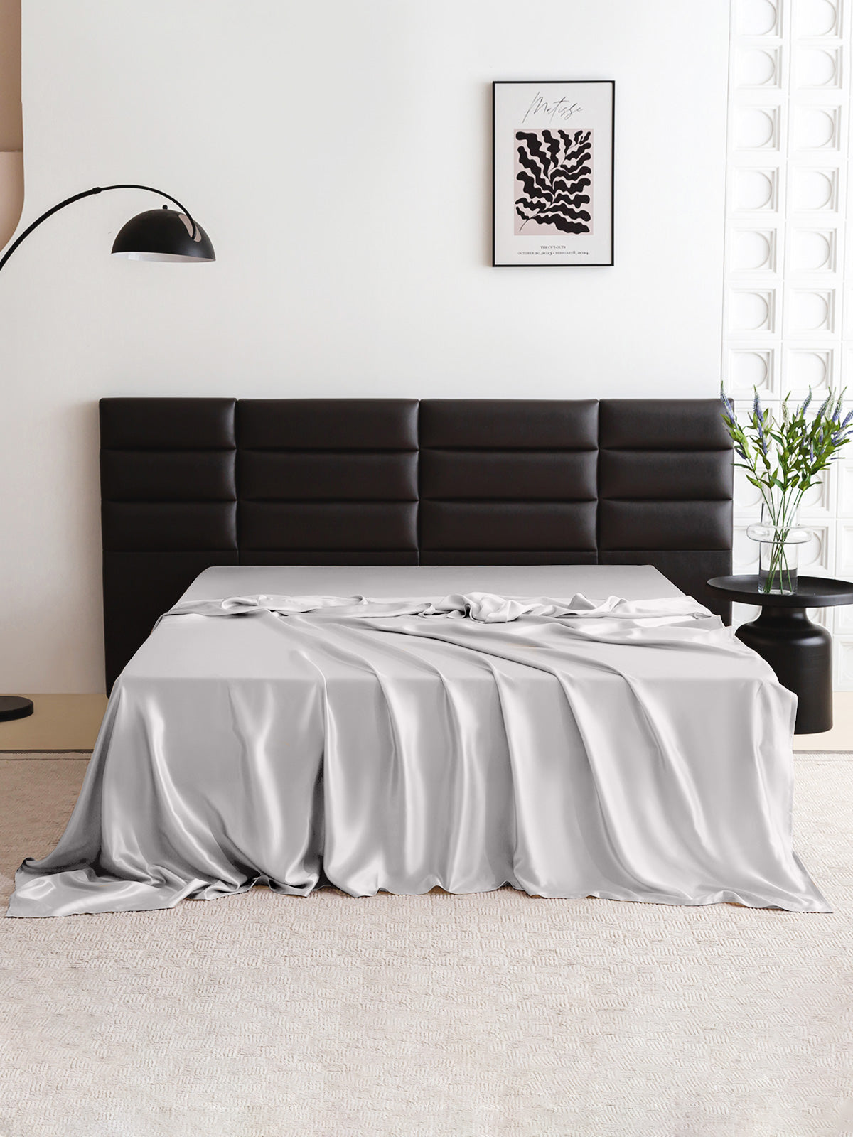 Drap plat en soie - 22 momme