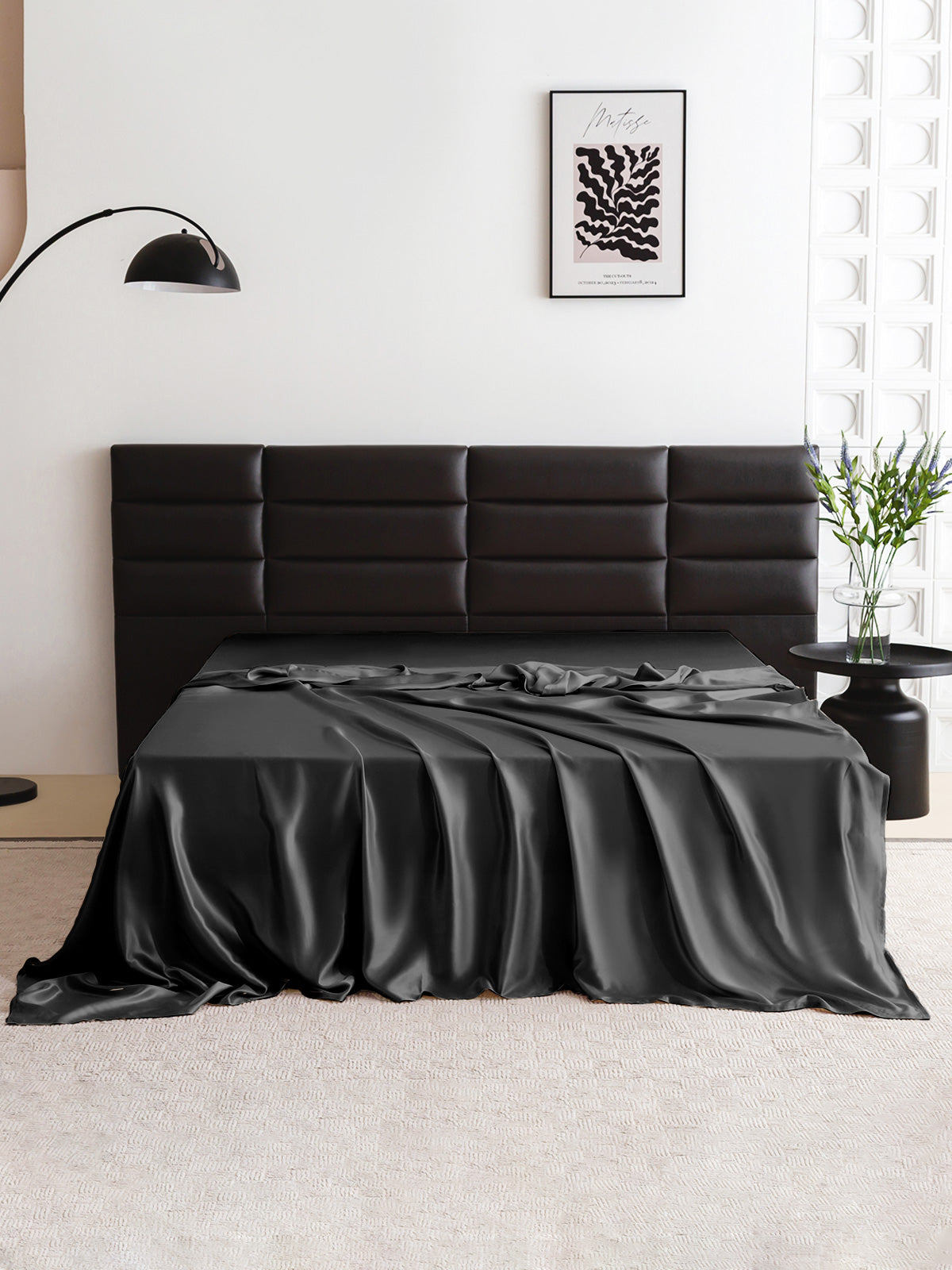 Drap plat en soie - 22 momme