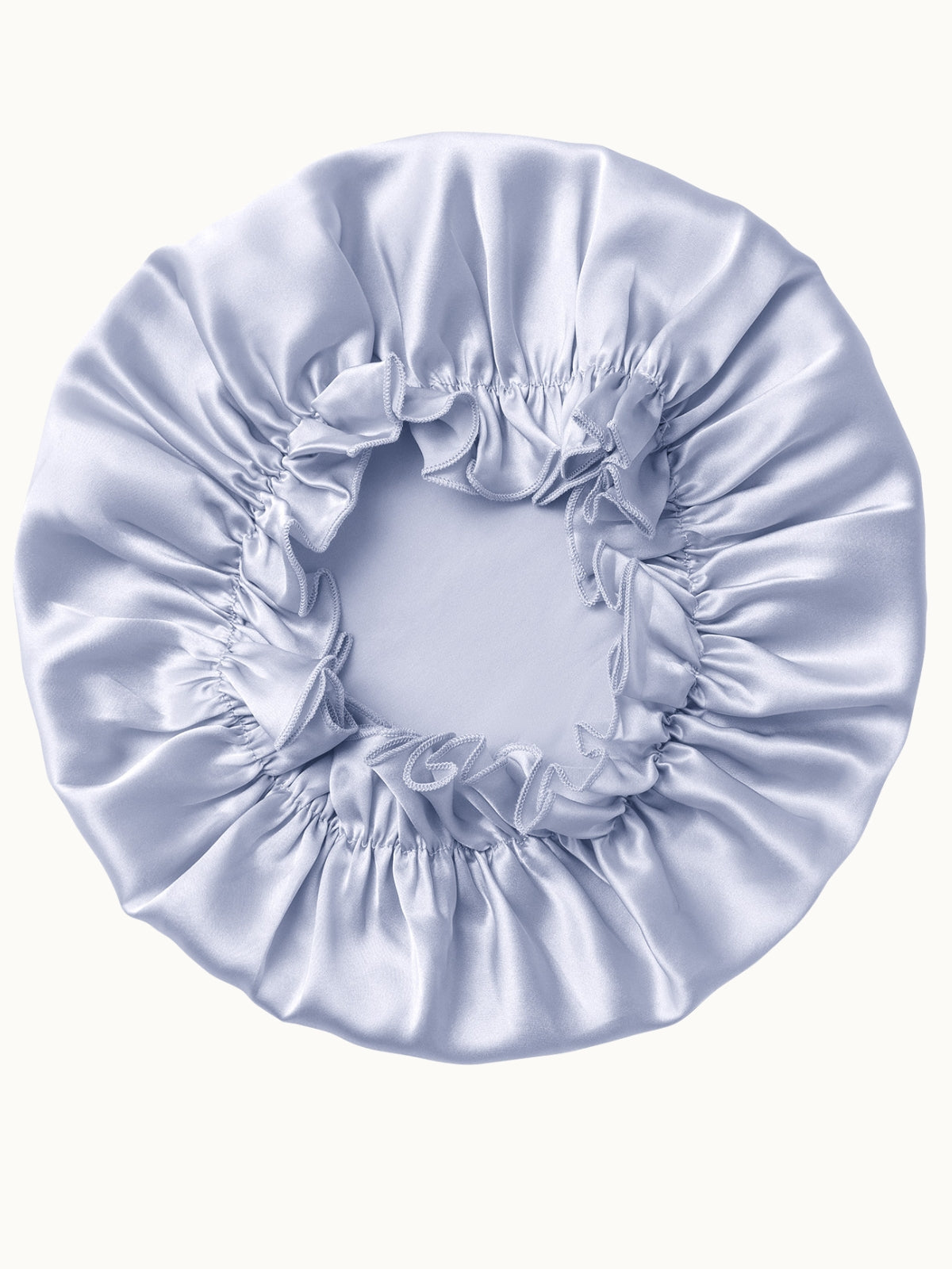 Bonnet de nuit ajustable en soie de mûrier avec bande élastique
