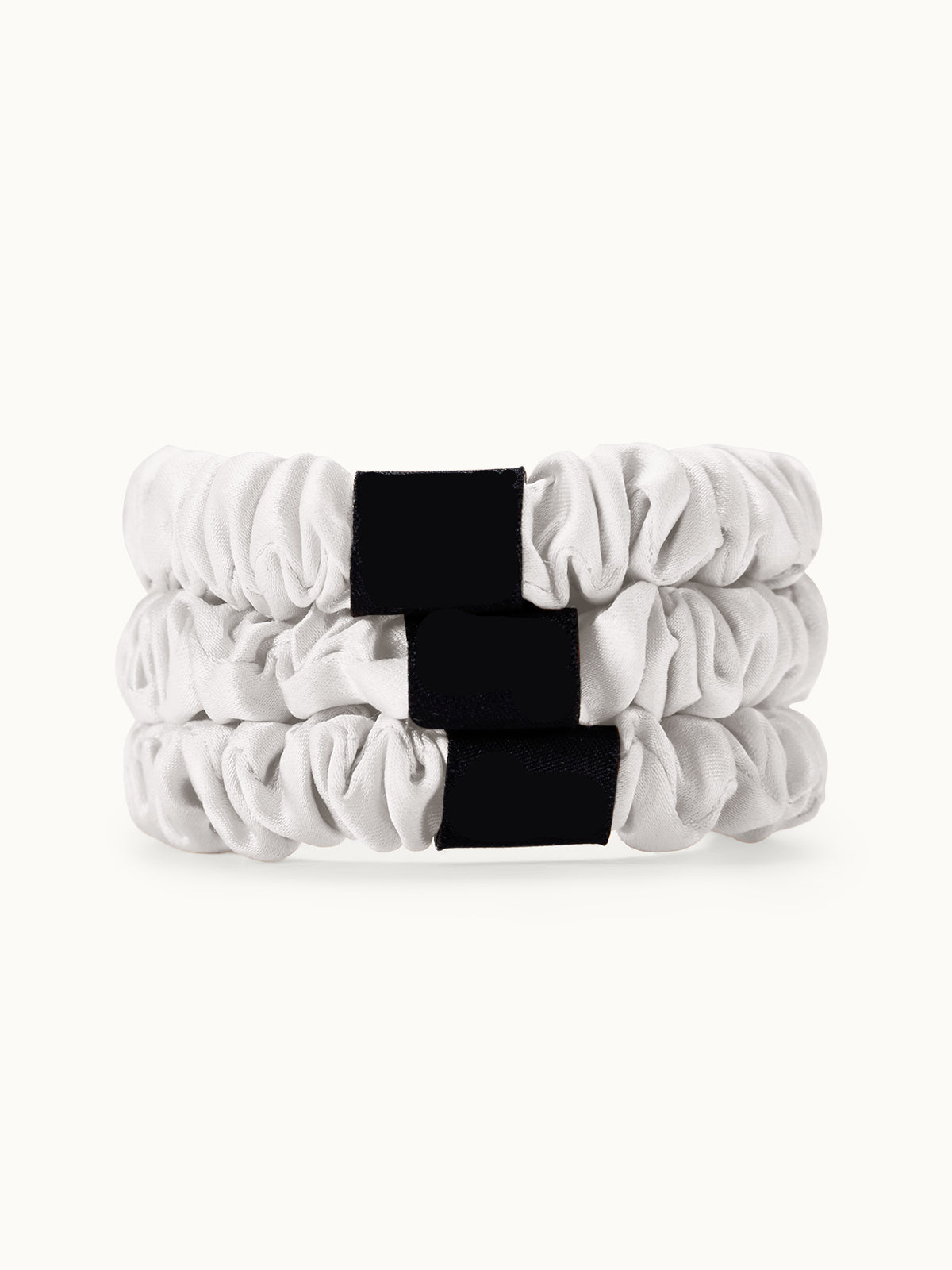 Lot de 3 chouchous en soie fins