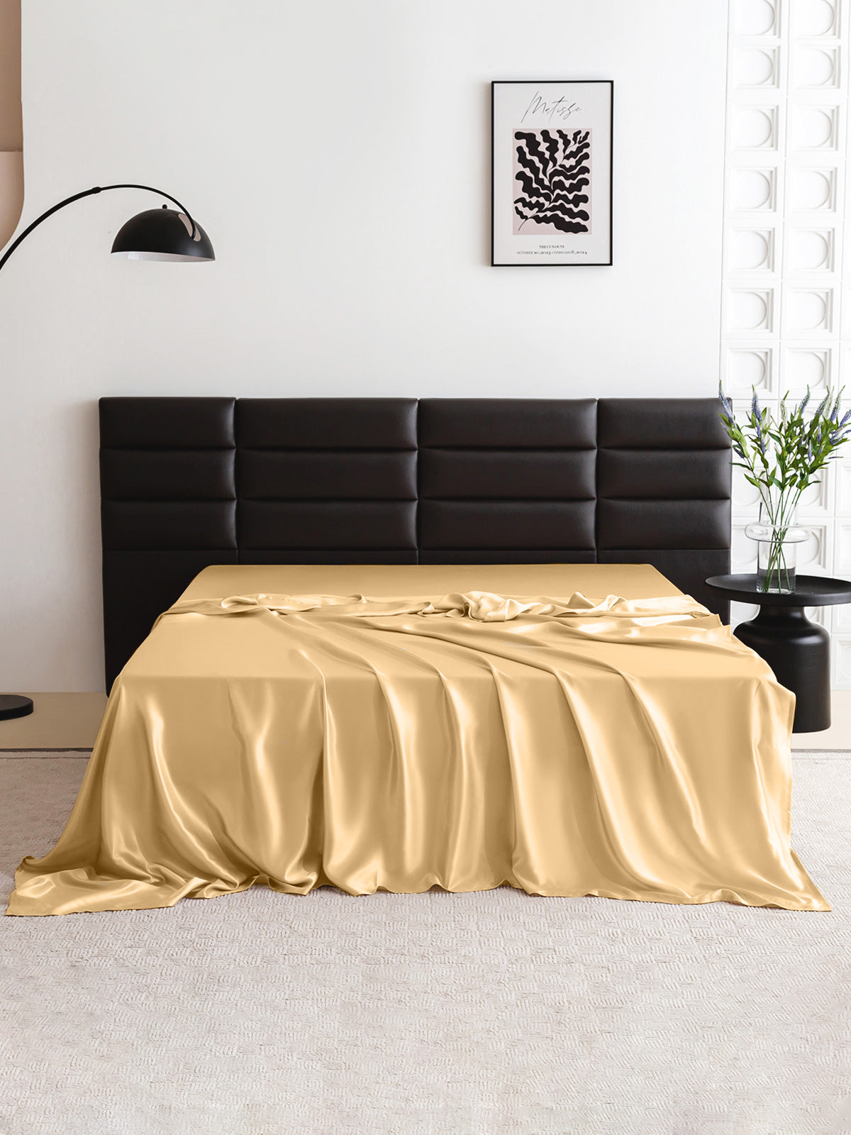 Drap plat en soie - 22 momme
