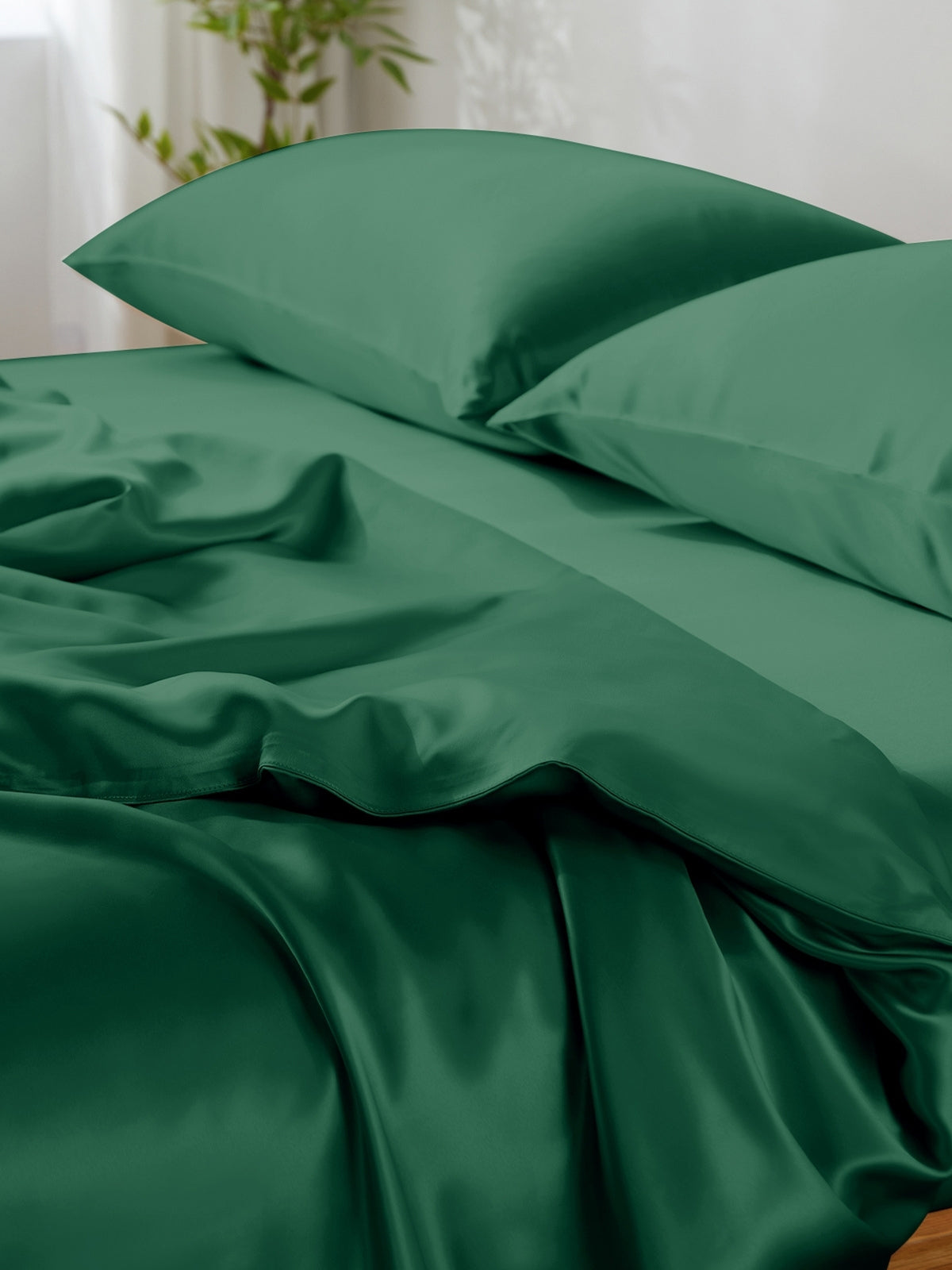 Ensemble de housse de couette en soie 4 pièces - 19 momme