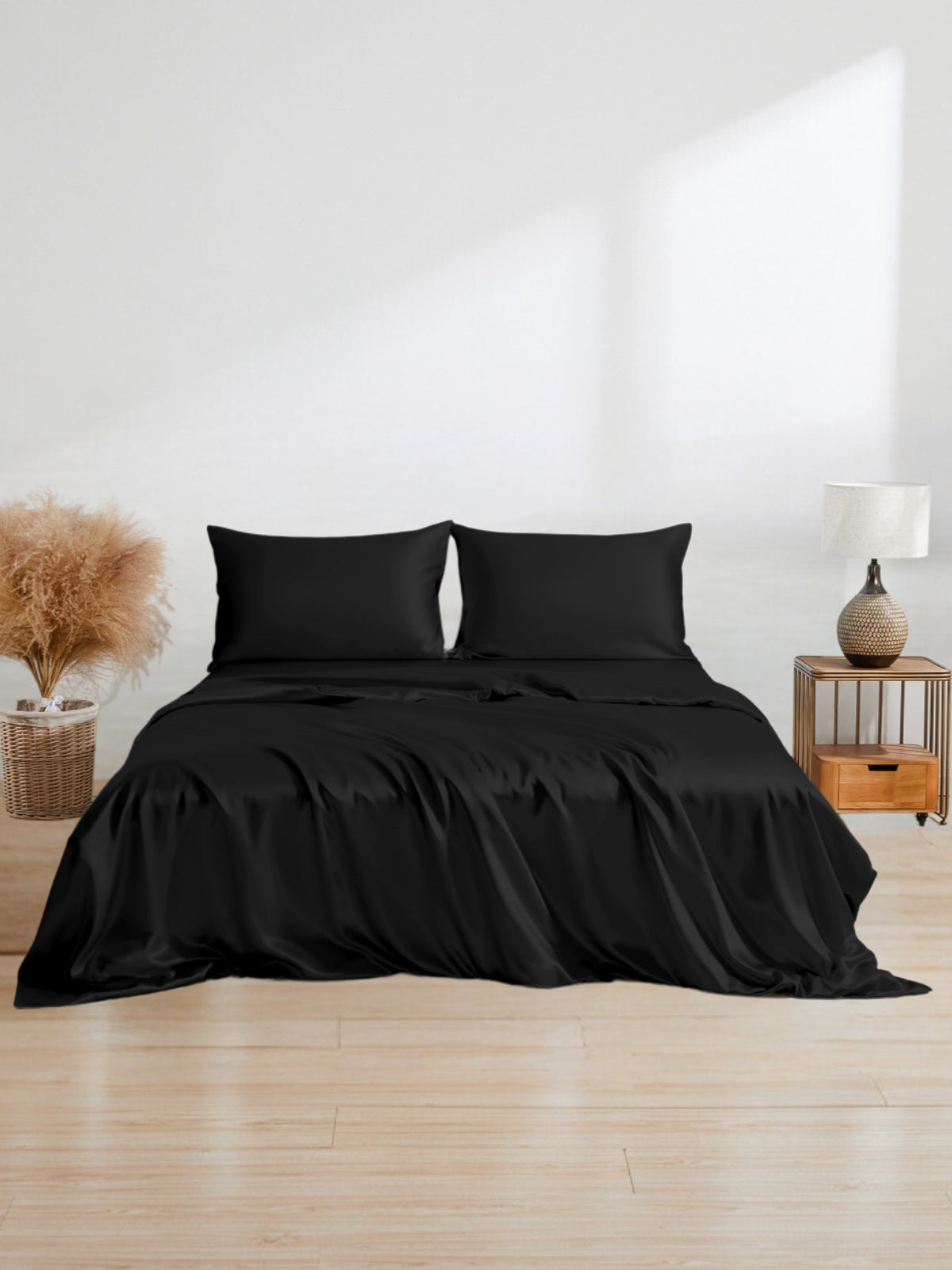 Ensemble de housse de couette 3 pièces en soie - 25 momme