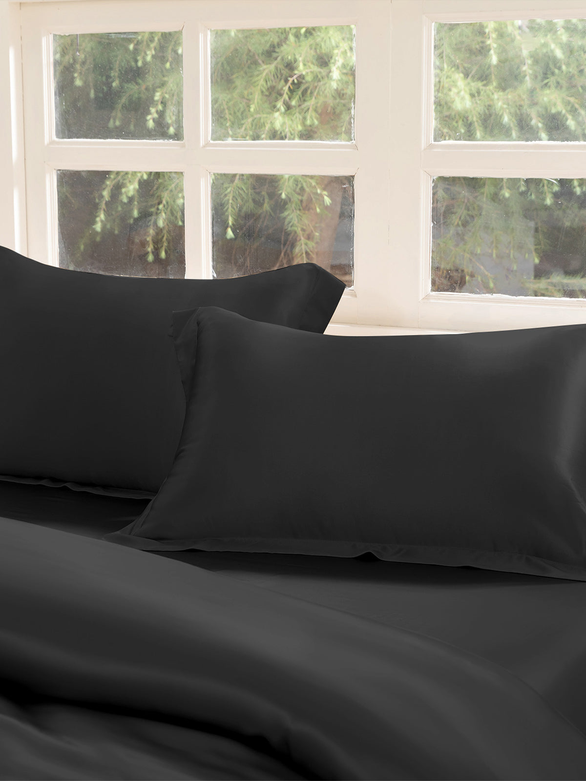 Ensemble de housse de couette en soie supérieur 4 pièces - 22 momme