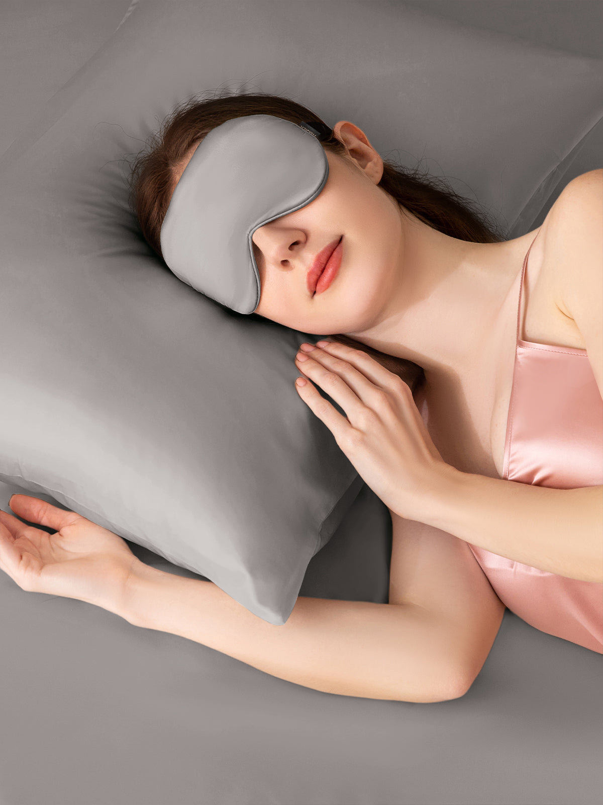 Ensemble de taie d'oreiller et masque de sommeil en soie - 19 momme
