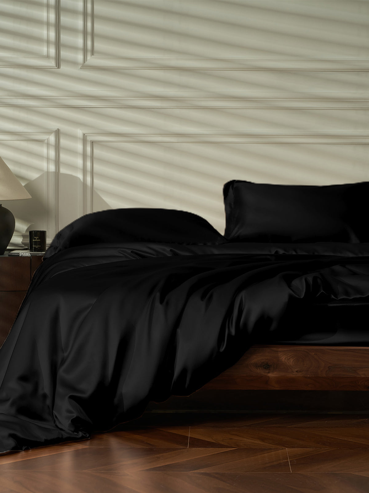 Ensemble de housse de couette en soie supérieur 4 pièces - 25 momme