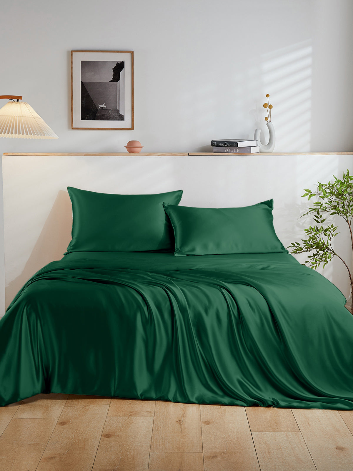 Ensemble de housse de couette en soie 4 pièces - 19 momme