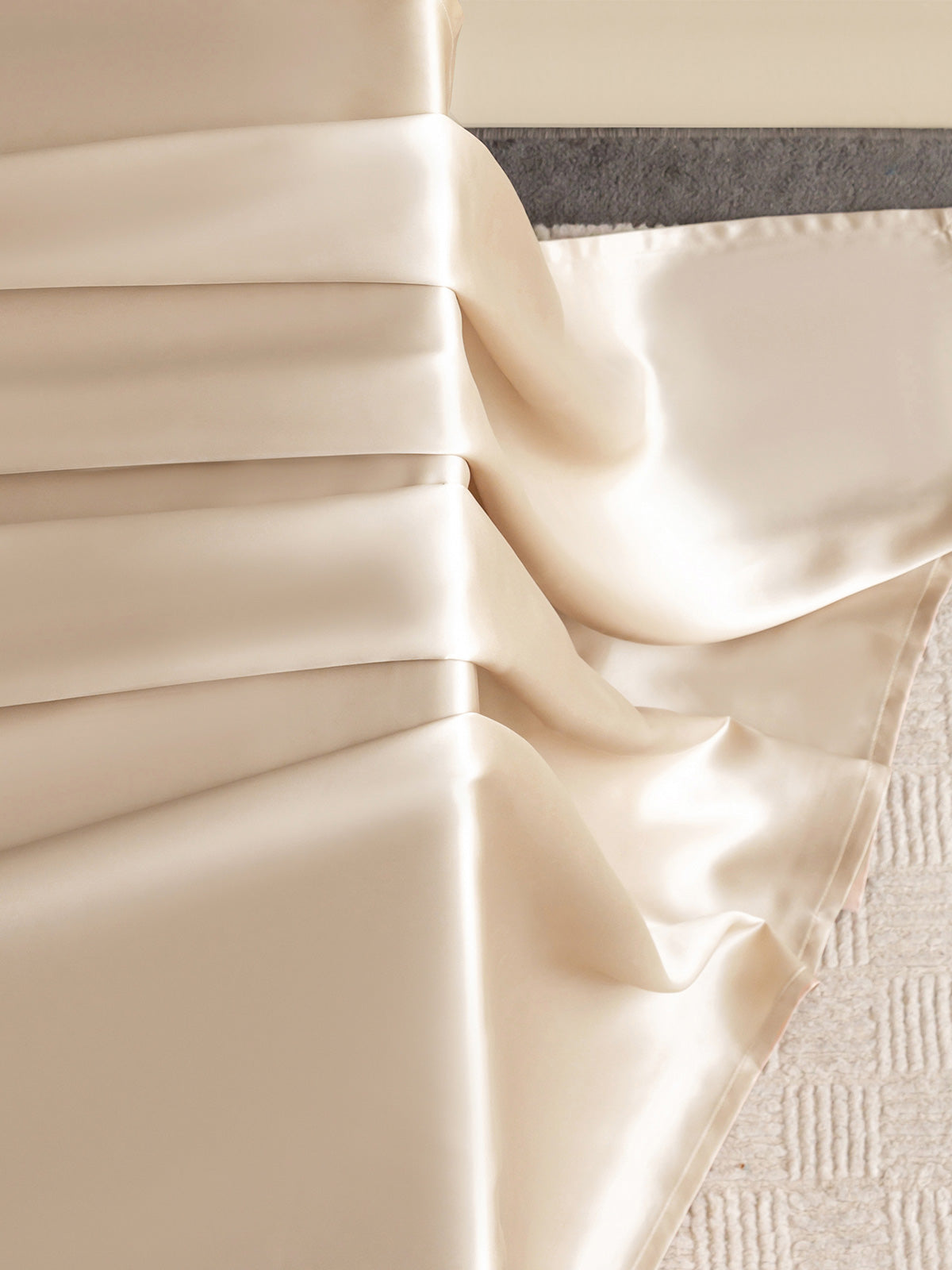 Drap plat en soie - 22 momme