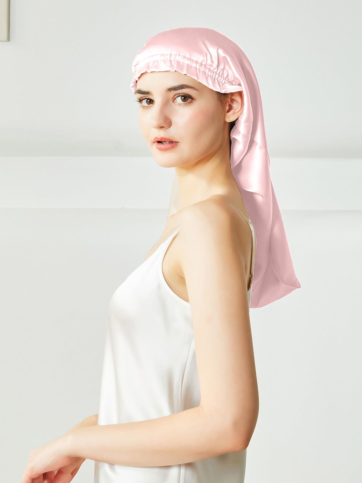 Bonnet extra large pour cheveux longs et bouclés