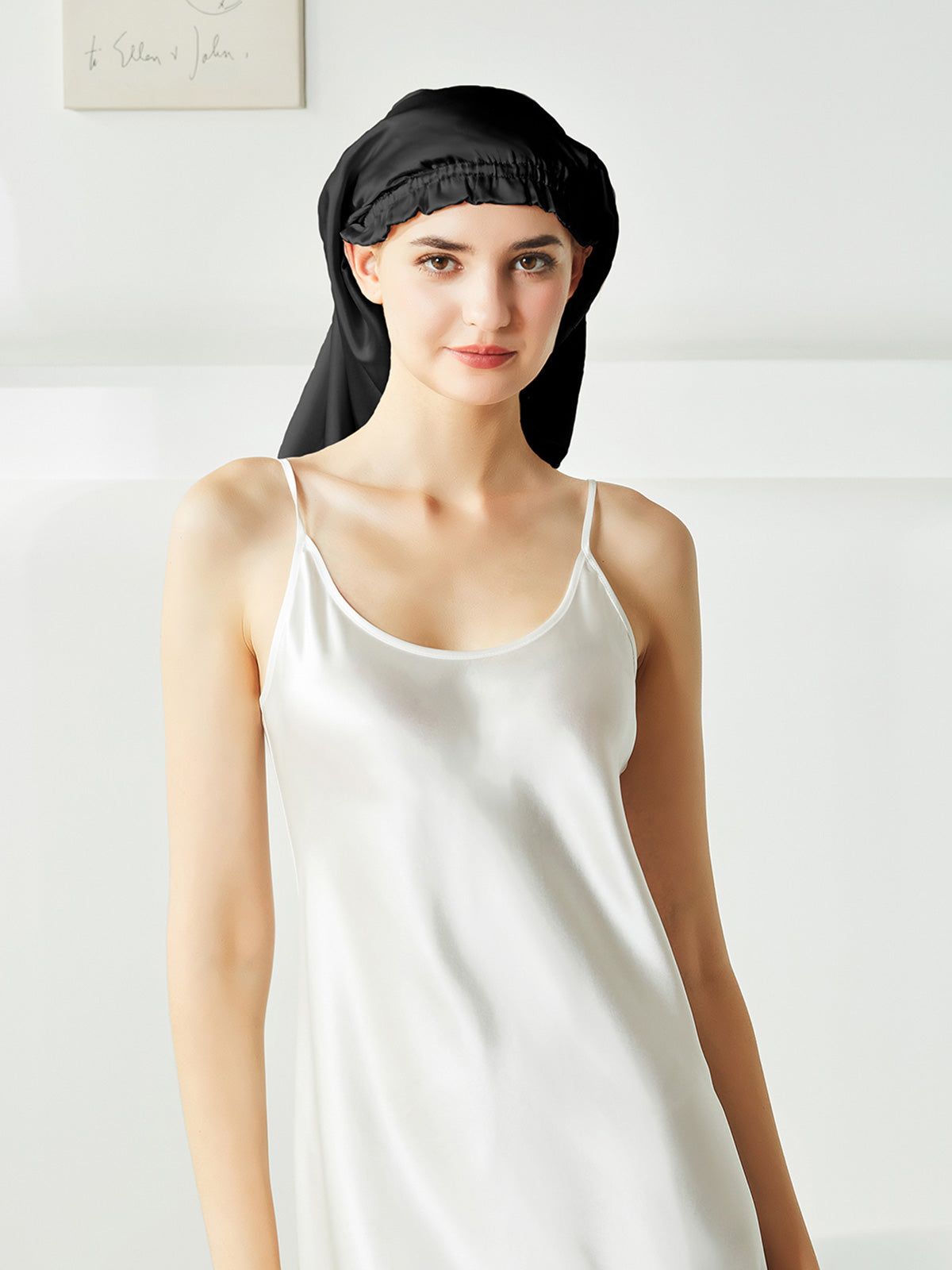Bonnet extra large pour cheveux longs et bouclés
