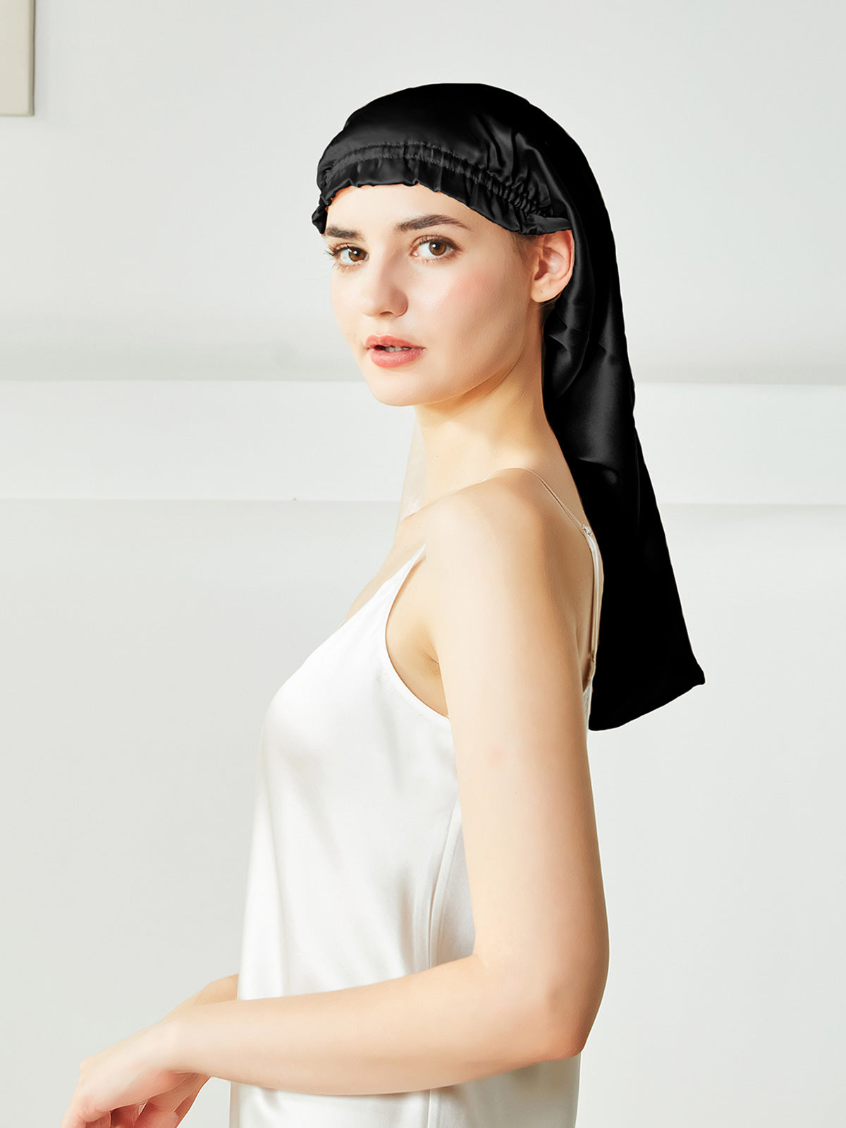 Bonnet extra large pour cheveux longs et bouclés