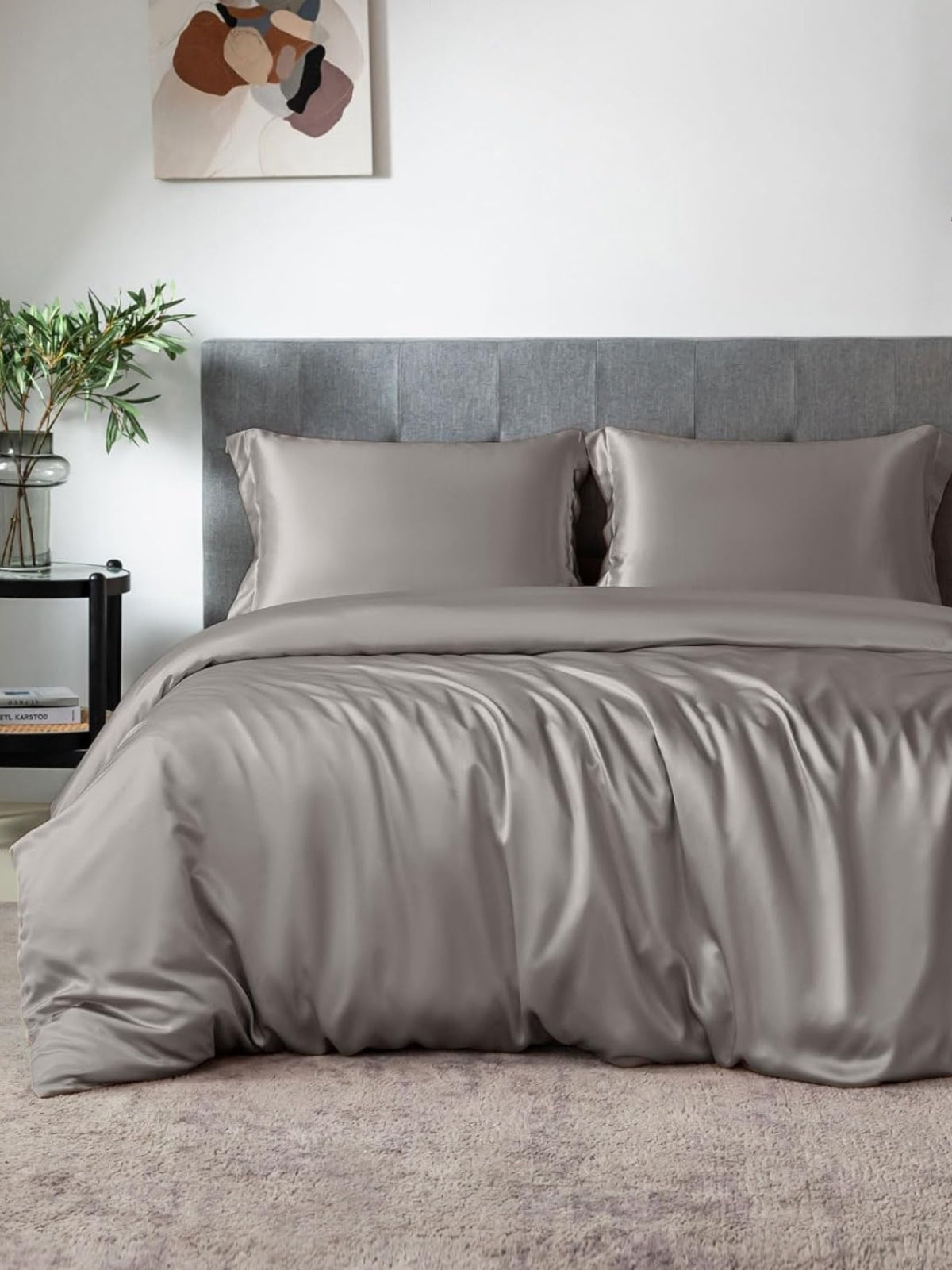Ensemble de housse de couette 4 pièces en soie - 19 momme