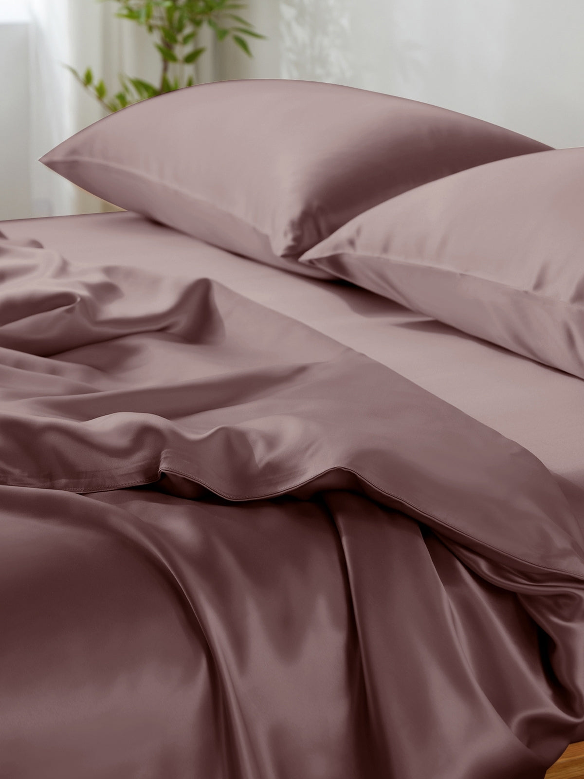 Ensemble de housse de couette en soie 4 pièces - 19 momme
