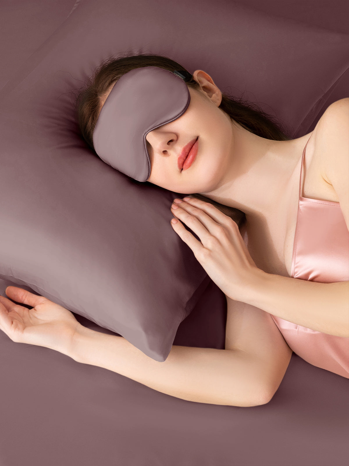Ensemble de taie d'oreiller et masque de sommeil en soie - 19 momme