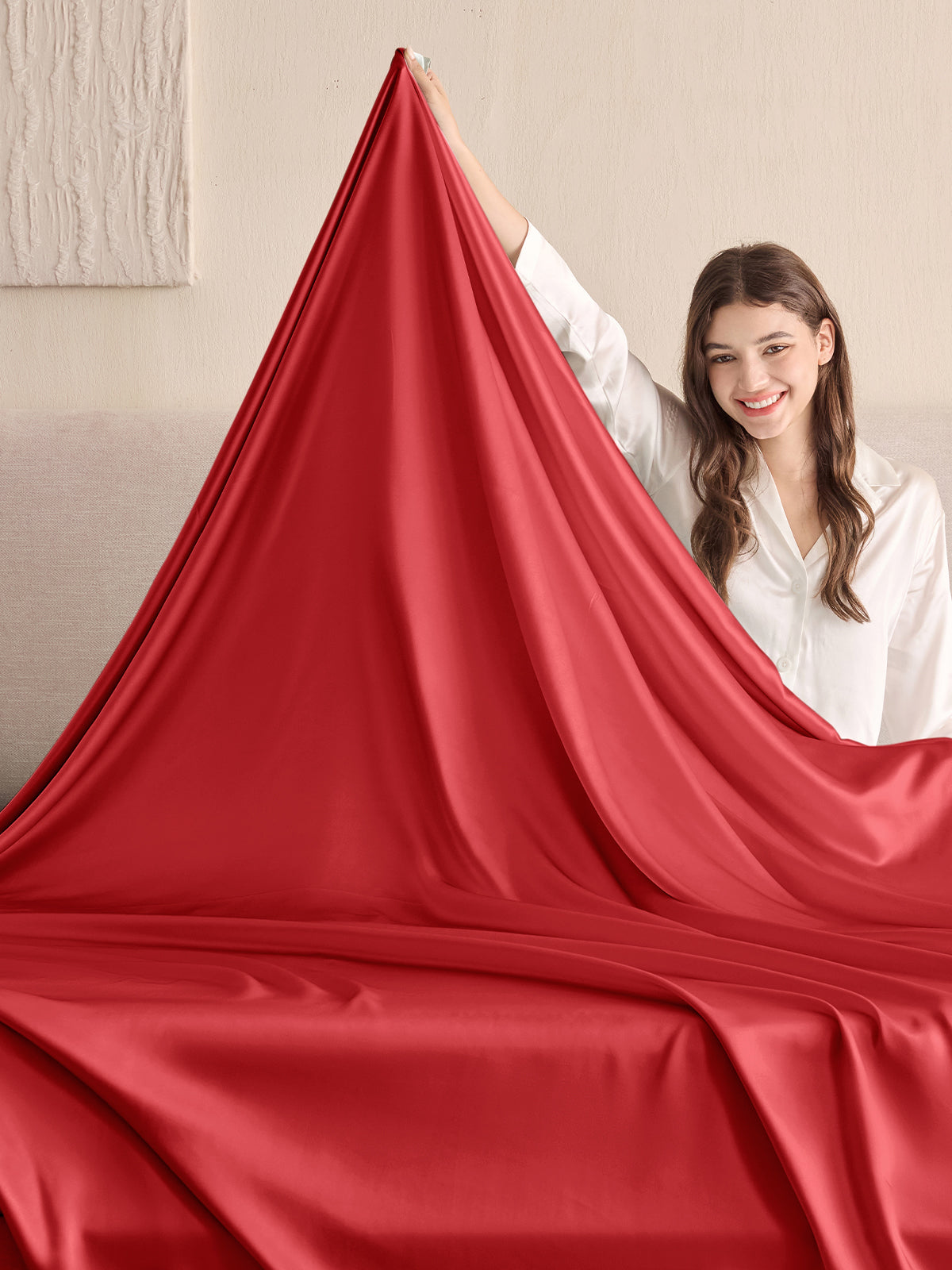 Drap plat en soie - 19 momme