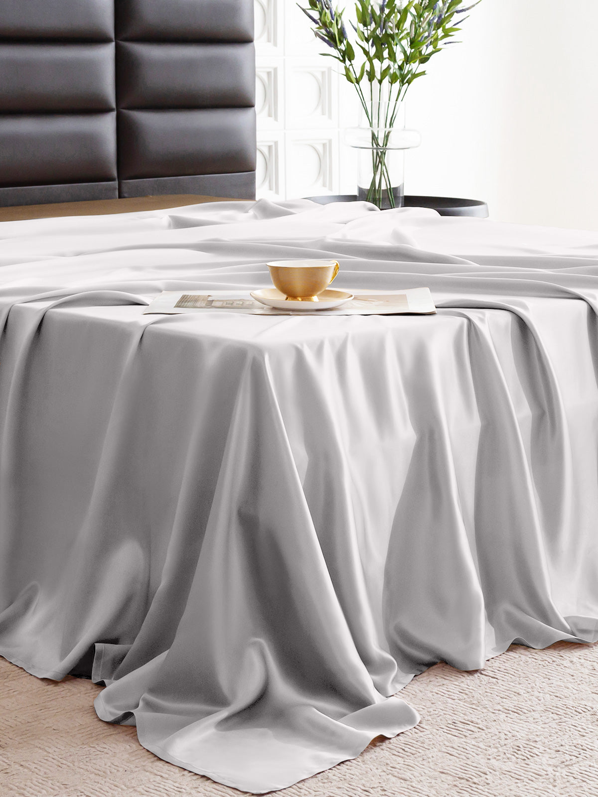 Drap plat en soie - 22 momme