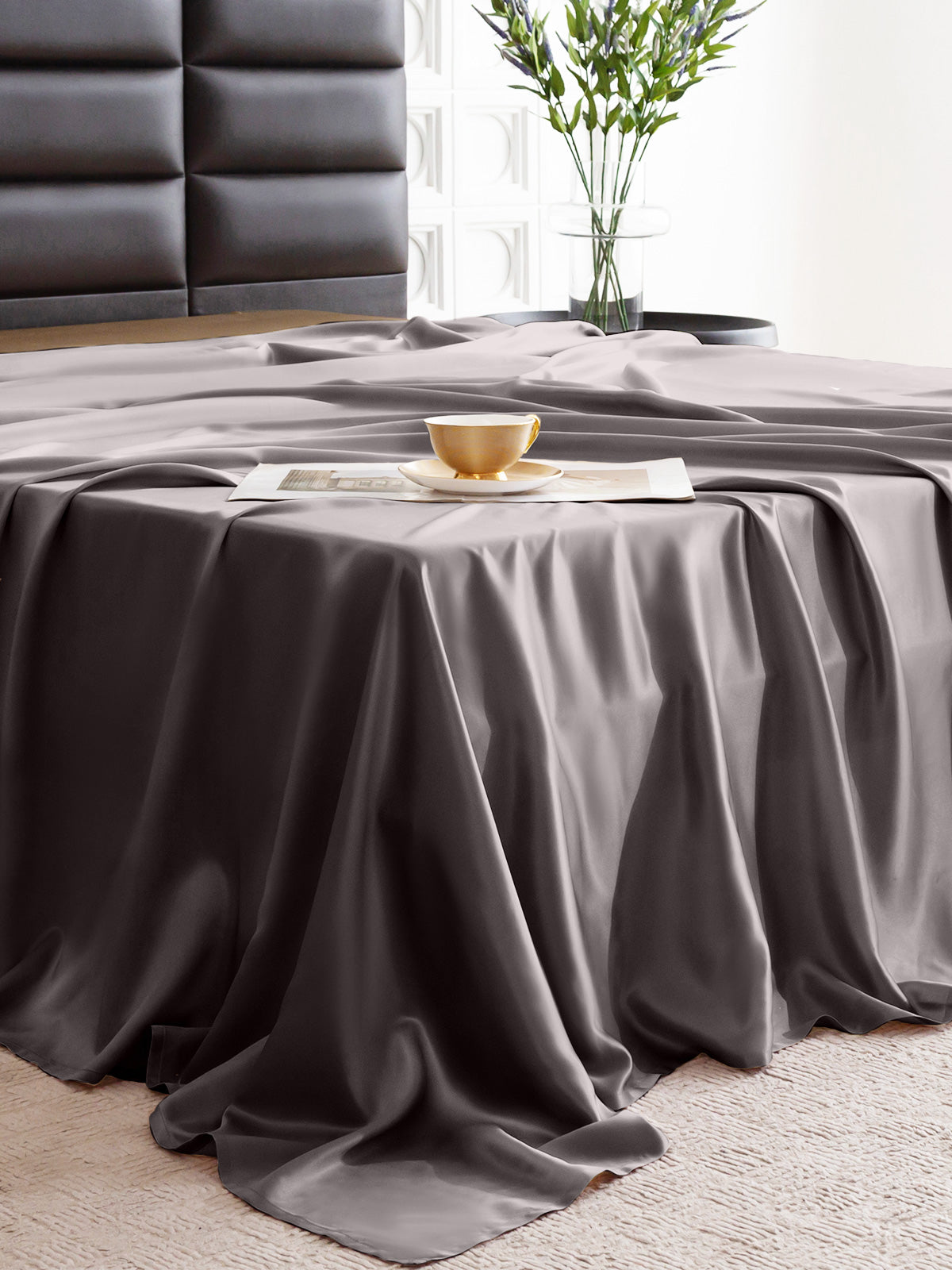 Drap plat en soie - 22 momme