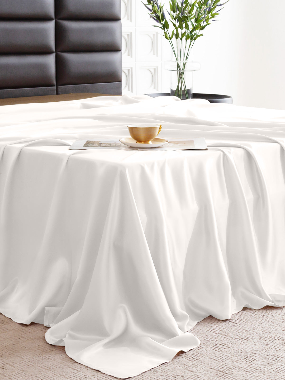 Drap plat en soie - 22 momme