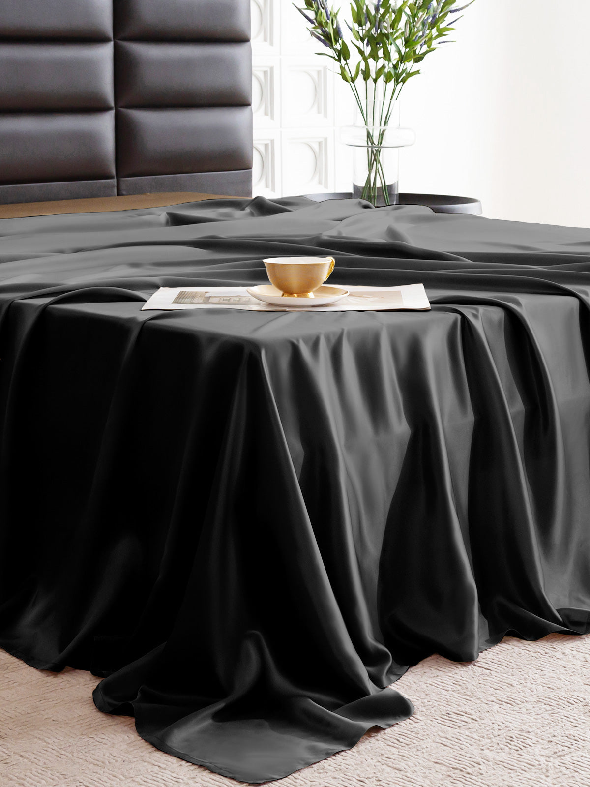 Drap plat en soie - 22 momme