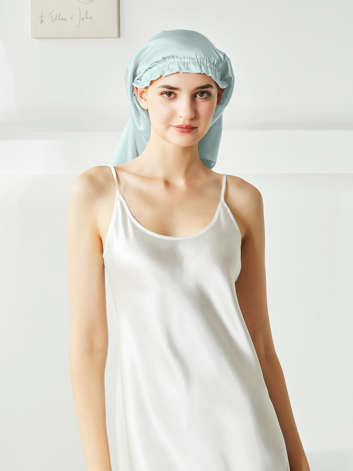 Bonnet extra large pour cheveux longs et bouclés