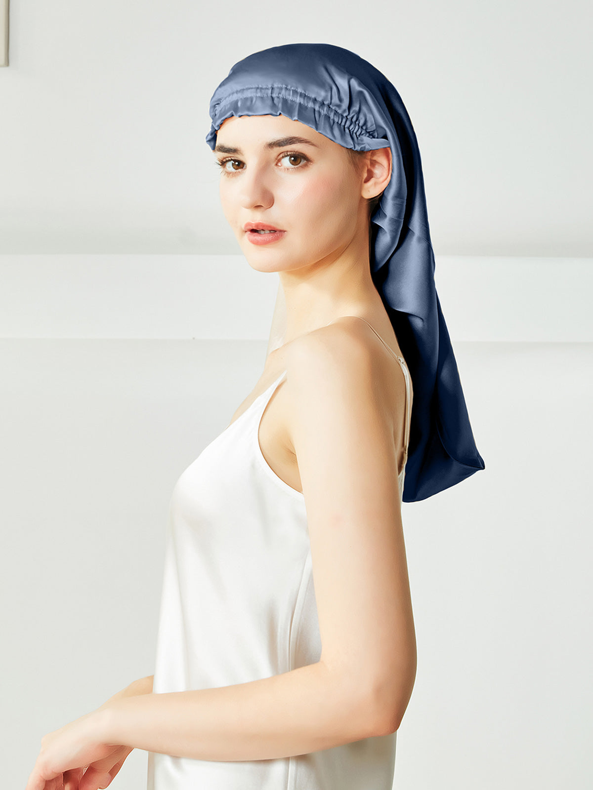 Bonnet extra large pour cheveux longs et bouclés