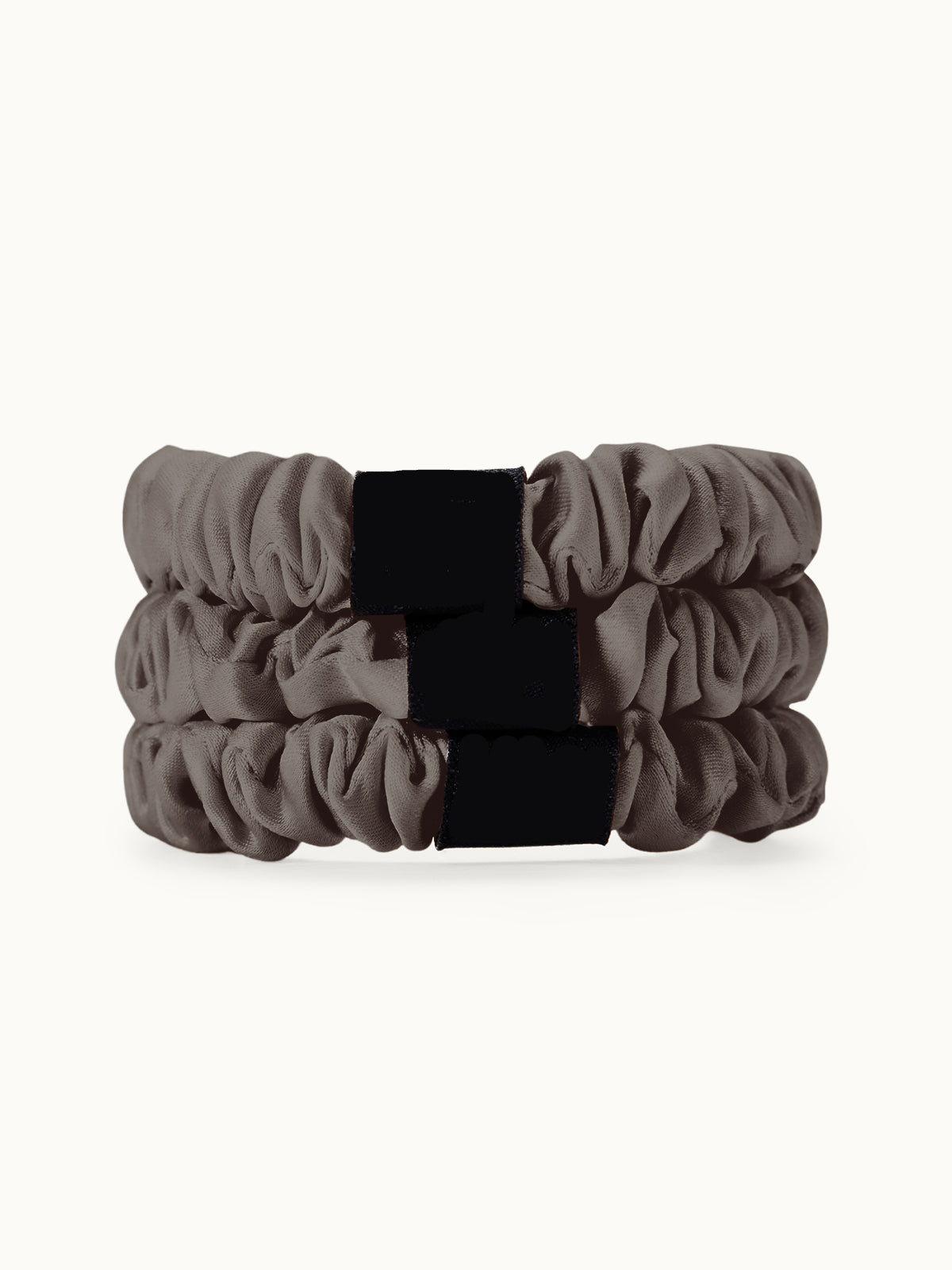 Lot de 3 chouchous en soie fins