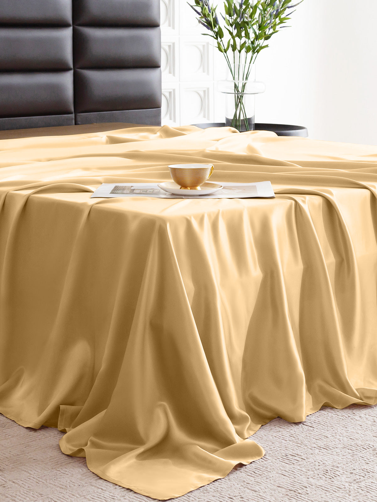 Drap plat en soie - 22 momme