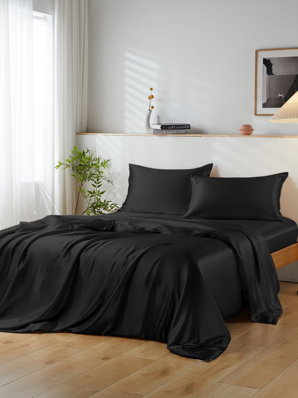 Ensemble de housse de couette en soie 4 pièces - 19 momme