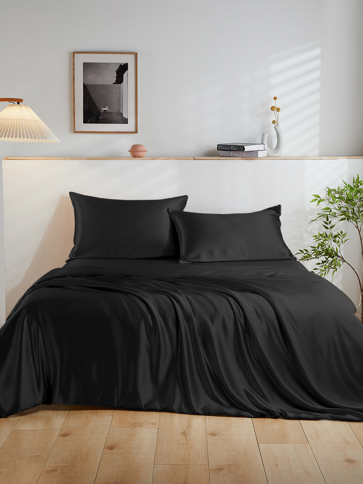 Ensemble de housse de couette en soie 4 pièces - 19 momme