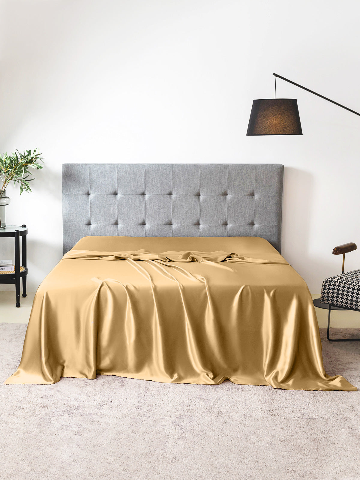 Drap plat en soie - 19 momme