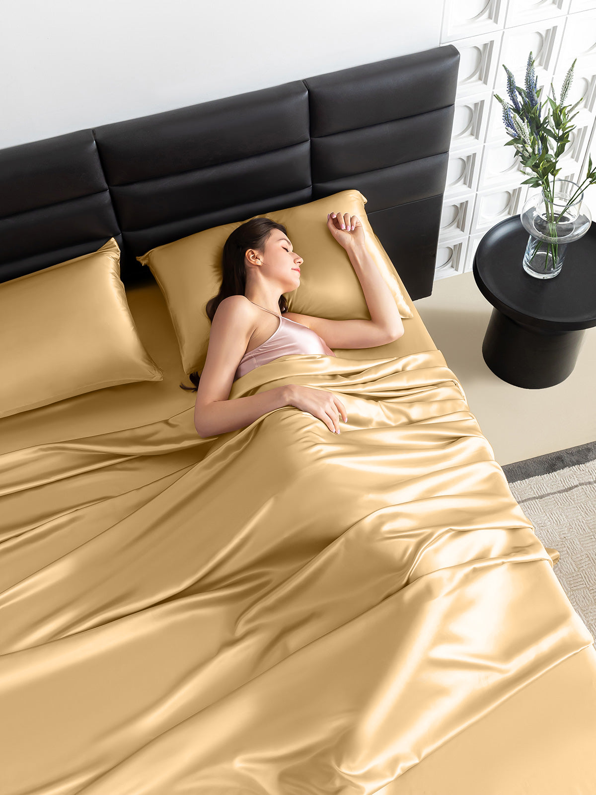 Drap plat en soie - 22 momme
